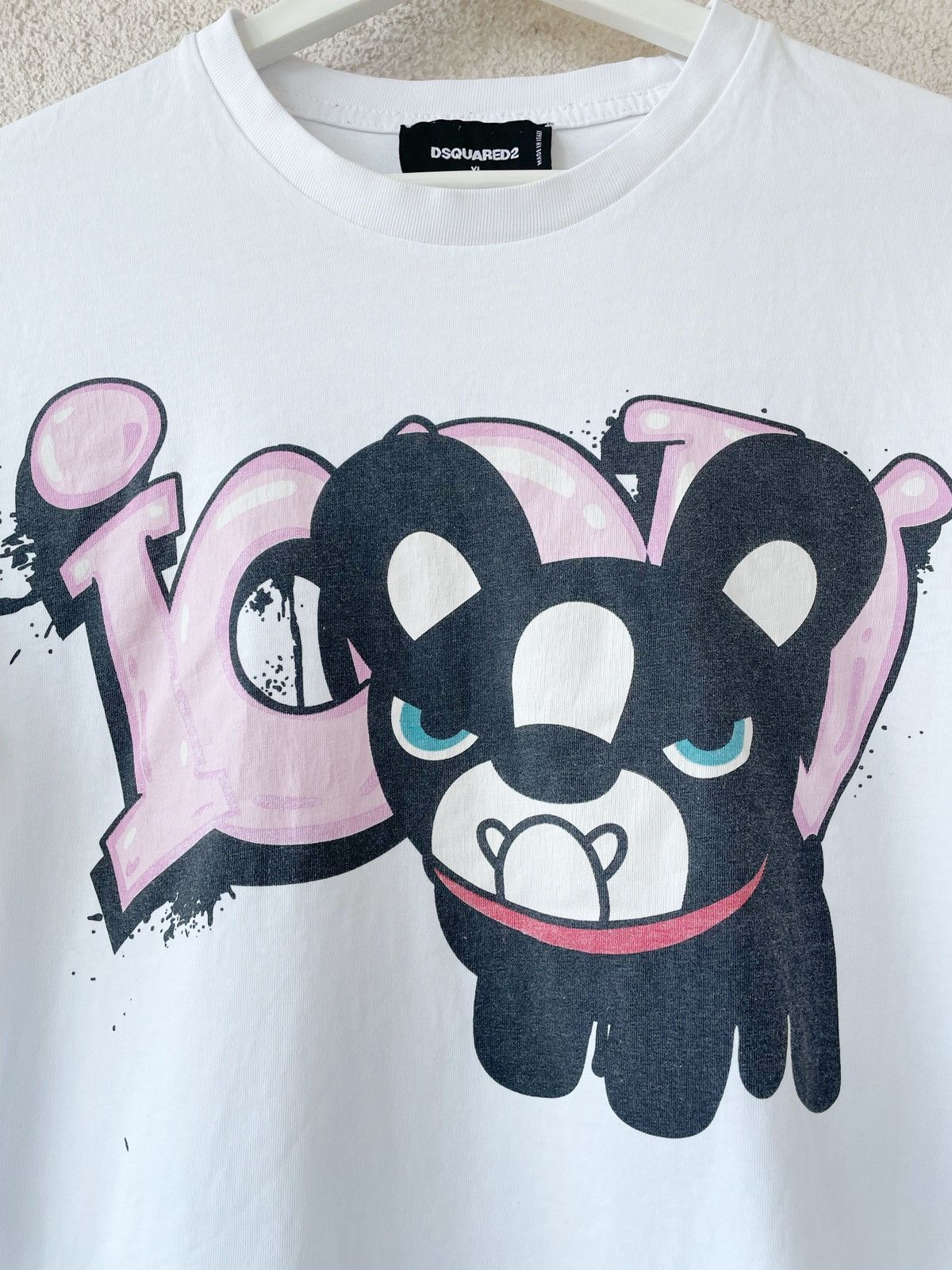 Dsquared2 Dsquared2 Dog ICON Big Logo White Men T-Shirt Size L-XL Size US L / EU 52-54 / 3 - 4 Thumbnail