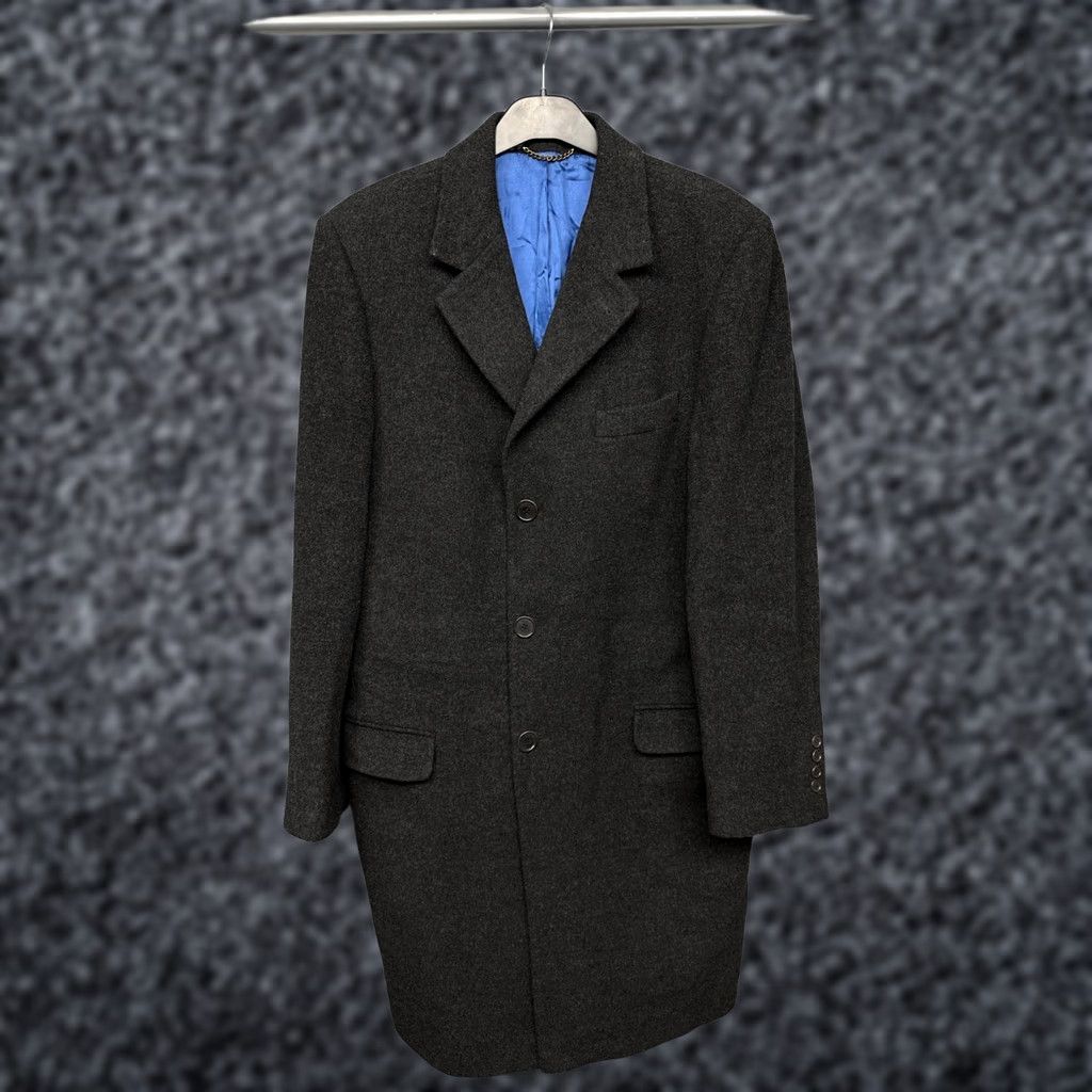 Charles Tyrwhitt Charles Tyrwhitt Mens Wool Coat Jacket M Overcoat Gray Wool Coat Mens - 100% Wool - Long Jacket Closure Button Regular Size XS-? Size US M / EU 48-50 / 2 - 1 Thumbnail