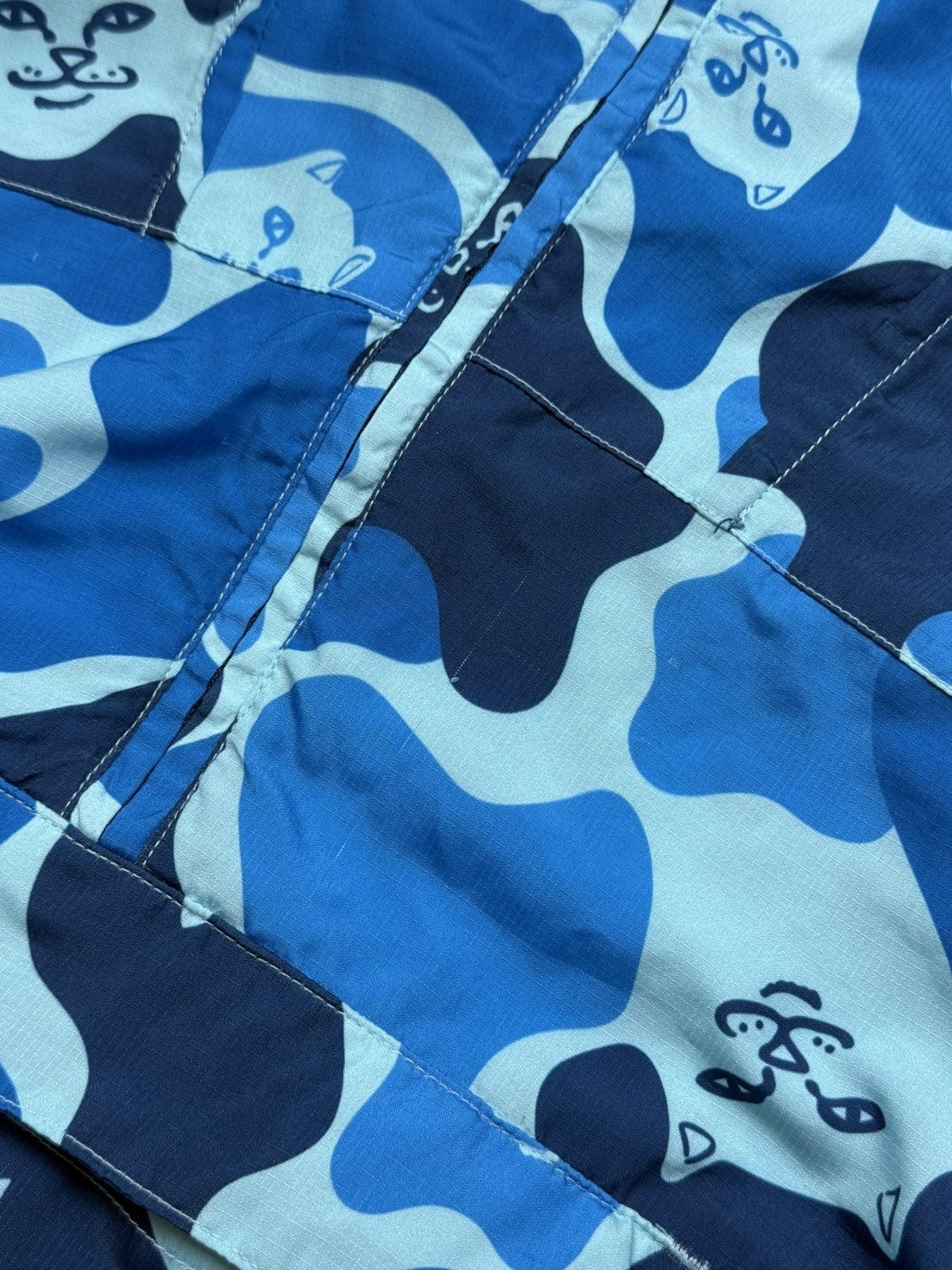 RIPNDIP RIPNDIP - Nerm Camo Packable Men's Anorak Jacket, Blue Camo Size US M / EU 48-50 / 2 - 4 Thumbnail