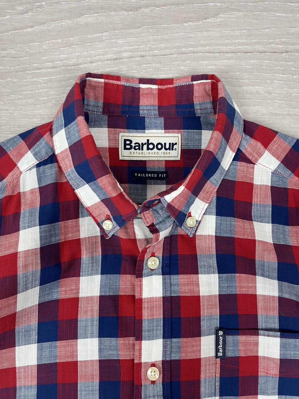 Barbour Barbour Gingham 25 Tailored Oxford Checkered Shirt Size US M / EU 48-50 / 2 - 7 Thumbnail