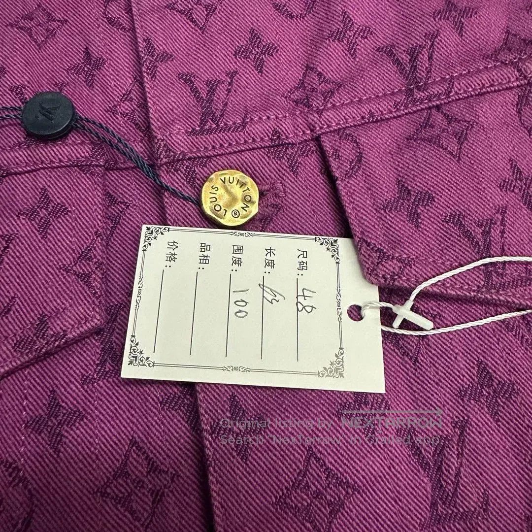Louis Vuitton Louis Vuitton Logo Print Denim Jacket. Size US M / EU 48-50 / 2 - 6 Thumbnail