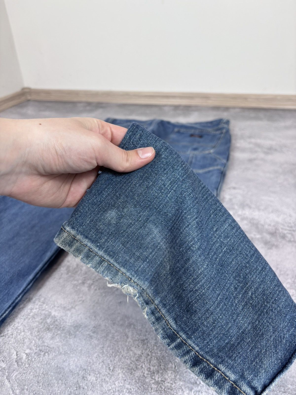 Dickies Dickies Men’s Blue Denim Jeans Straight Relaxed Fit Workwear Size US 36 / EU 52 - 4 Thumbnail