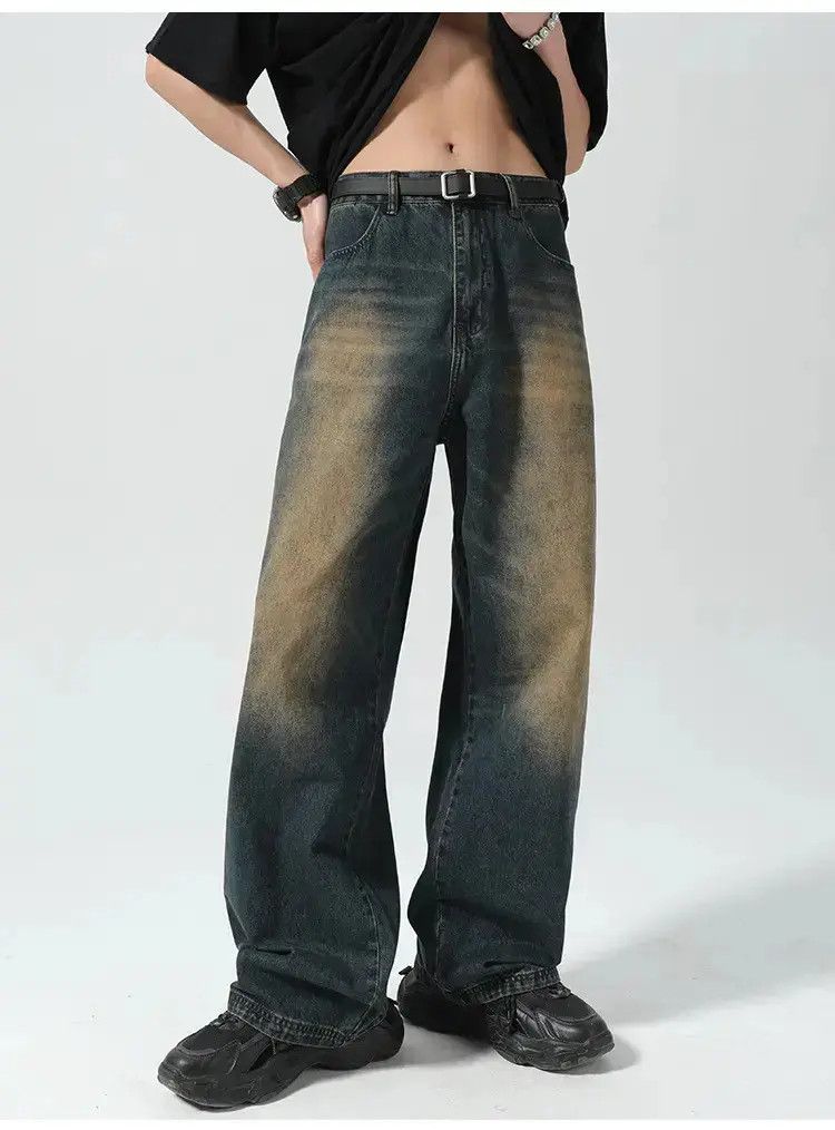Japanese Brand Retro loose casual wide leg jeans Size US 32 / EU 48 - 6 Thumbnail