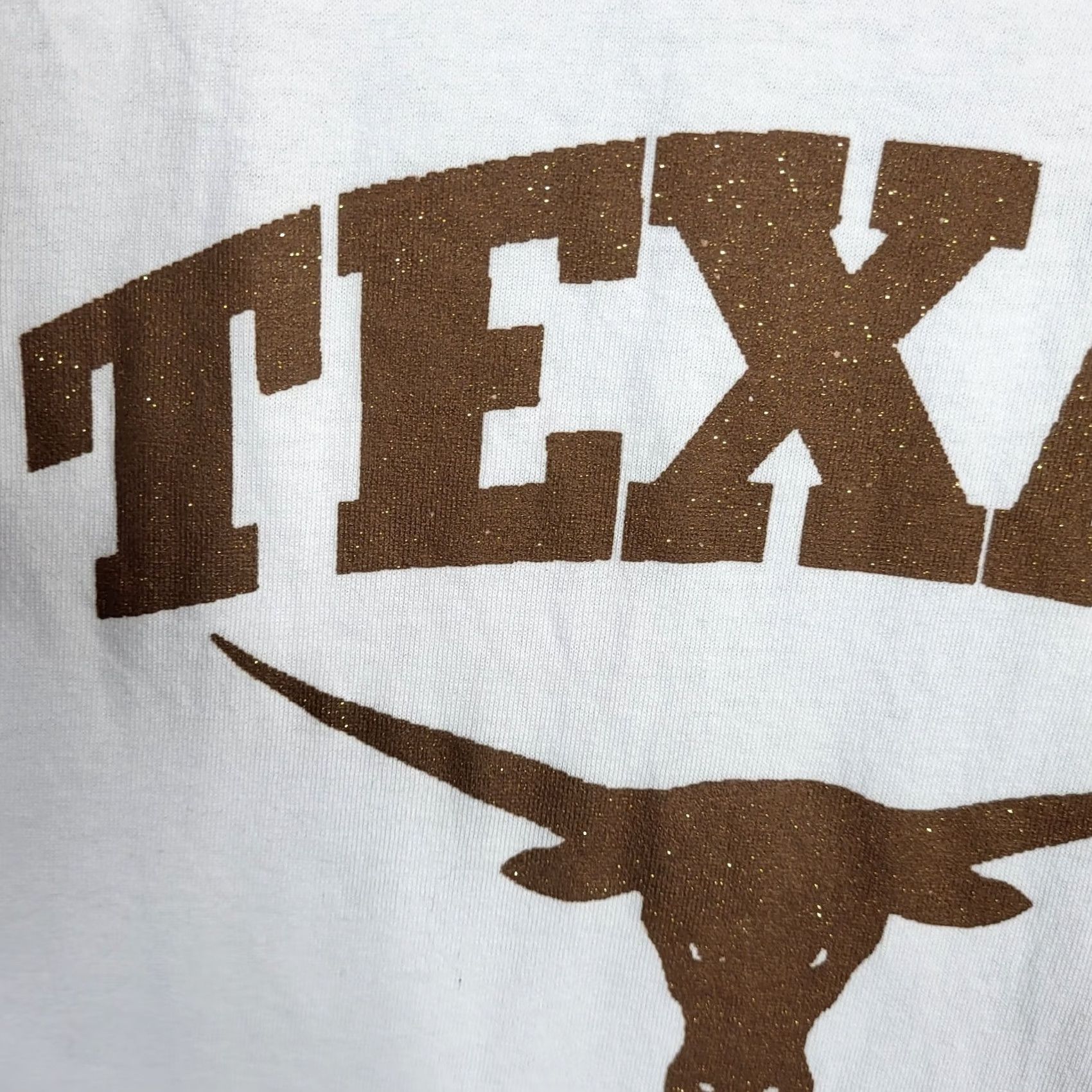 Vintage Shaka Comfort Texas Longhorns Unisex Adult T-Shirt L White Crew Neck Short Sleeve Cotton Jersey Logo Outdoor All Seasons Mens Womens Adults Size US L / EU 52-54 / 3 - 3 Thumbnail