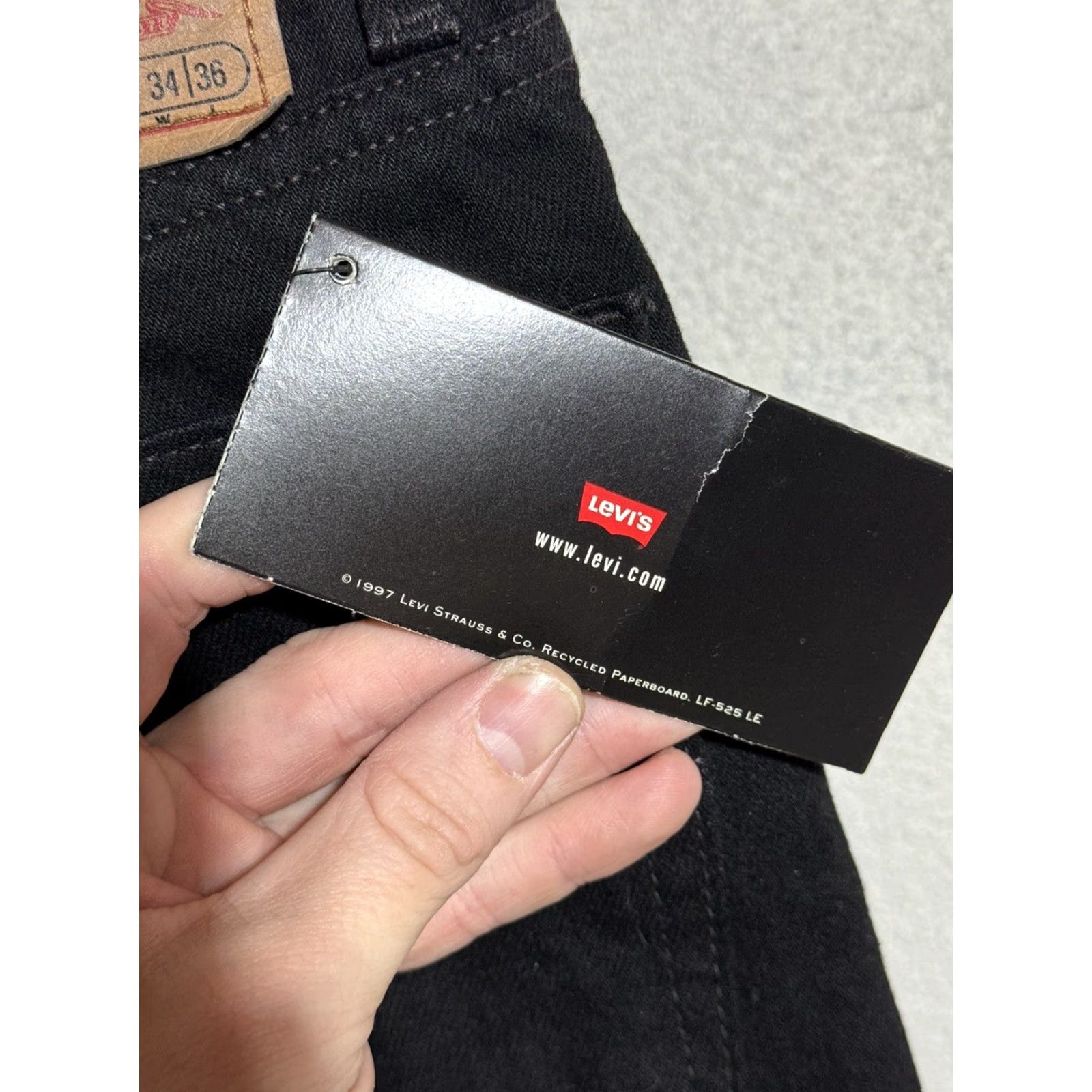 Levi's VINTAGE Levi's 515 Jeans 32W 36L Black Relaxed Fit 90s Kanye Mens Jeans 5-Pocket Straight 1997 USA Size US 32 / EU 48 - 5 Thumbnail