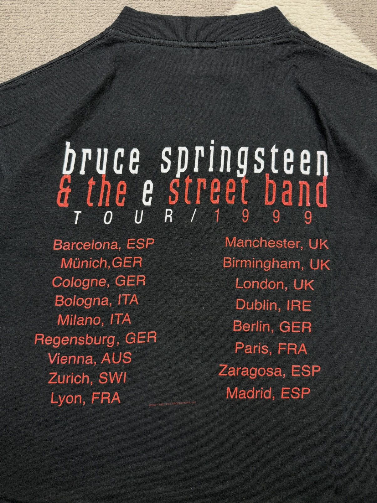 Band Tees Vintage Bruce Springsteen & The E Street Band Tour 1999 Tee Size US L / EU 52-54 / 3 - 16 Thumbnail