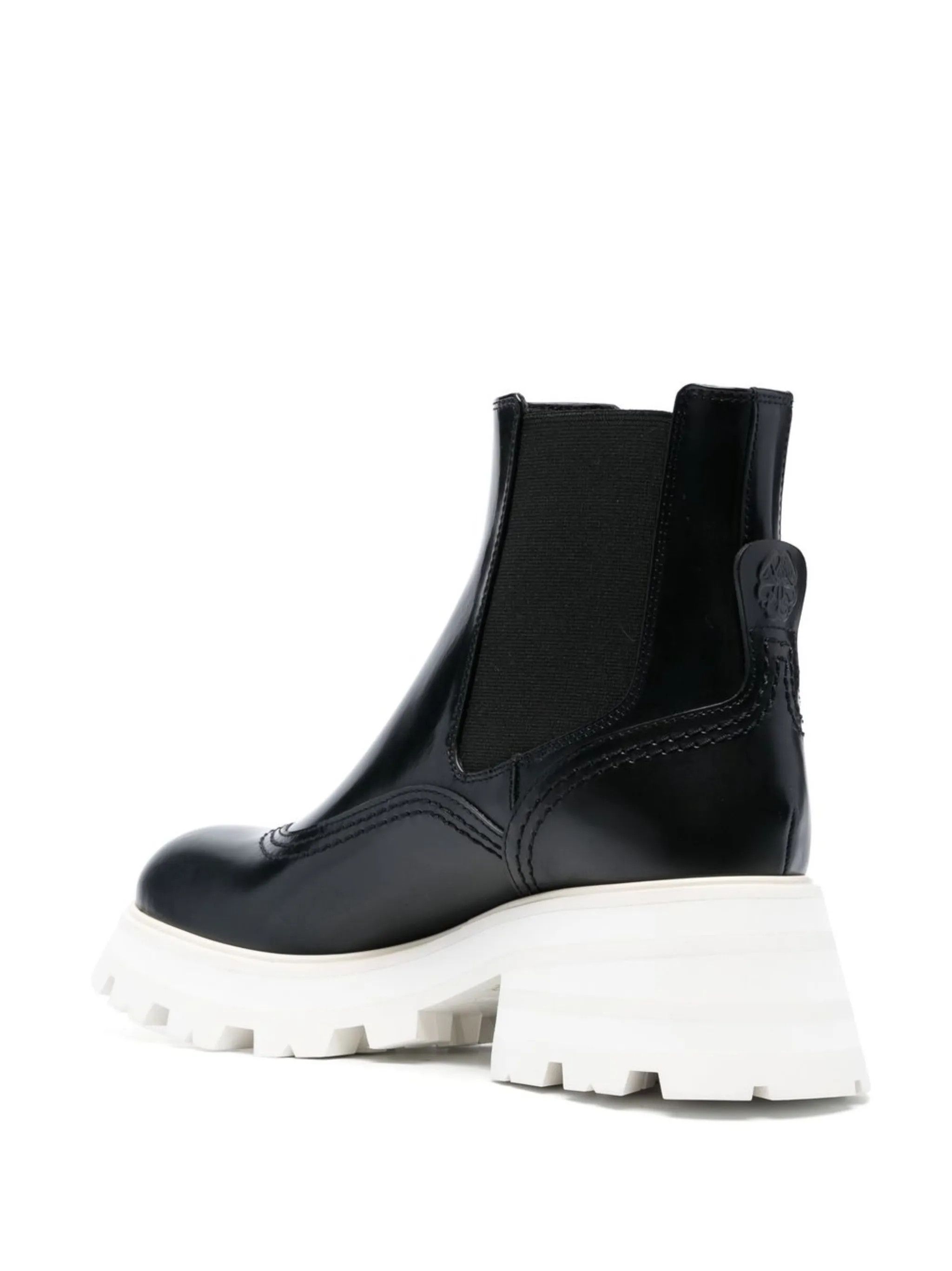 Alexander McQueen o1y0225 Ankle Boots in Black Size US 5 / IT 35 - 3 Thumbnail