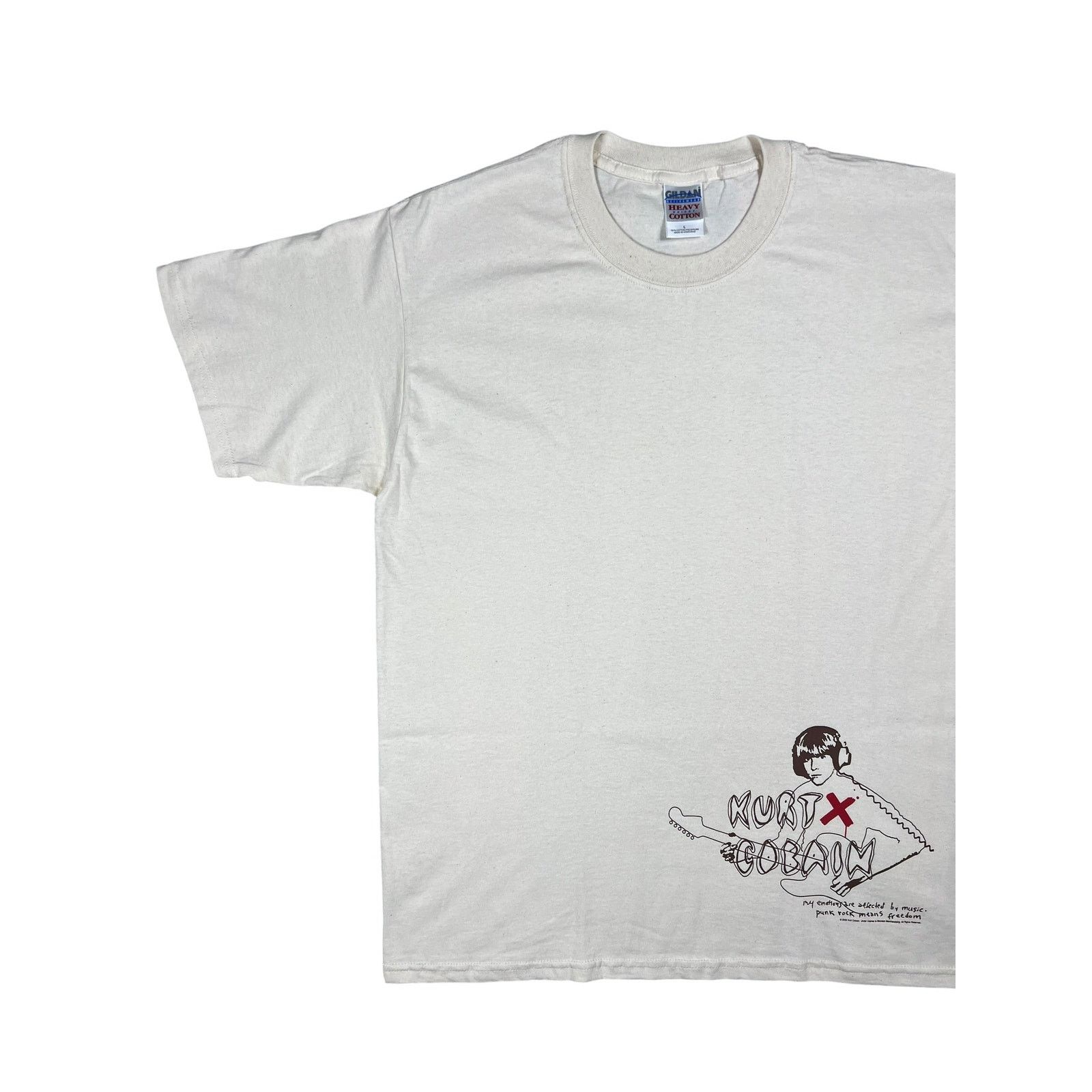Band Tees × Nirvana × Vintage 2005 Kurt Cobain Nirvana punk rock means freedom band tee Size US L / EU 52-54 / 3 - 4 Thumbnail