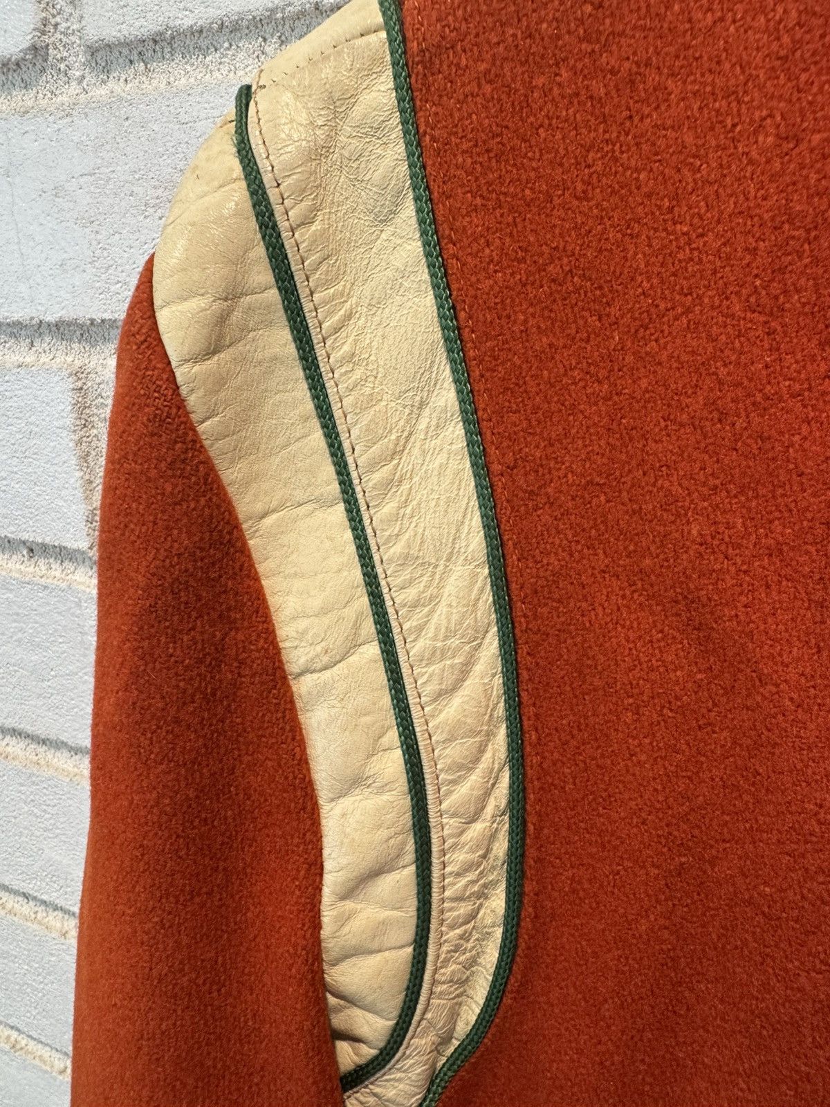 Vintage Vintage 50s Red Varsity Letterman Jacket Union made in USA Size US S / EU 44-46 / 1 - 7 Thumbnail