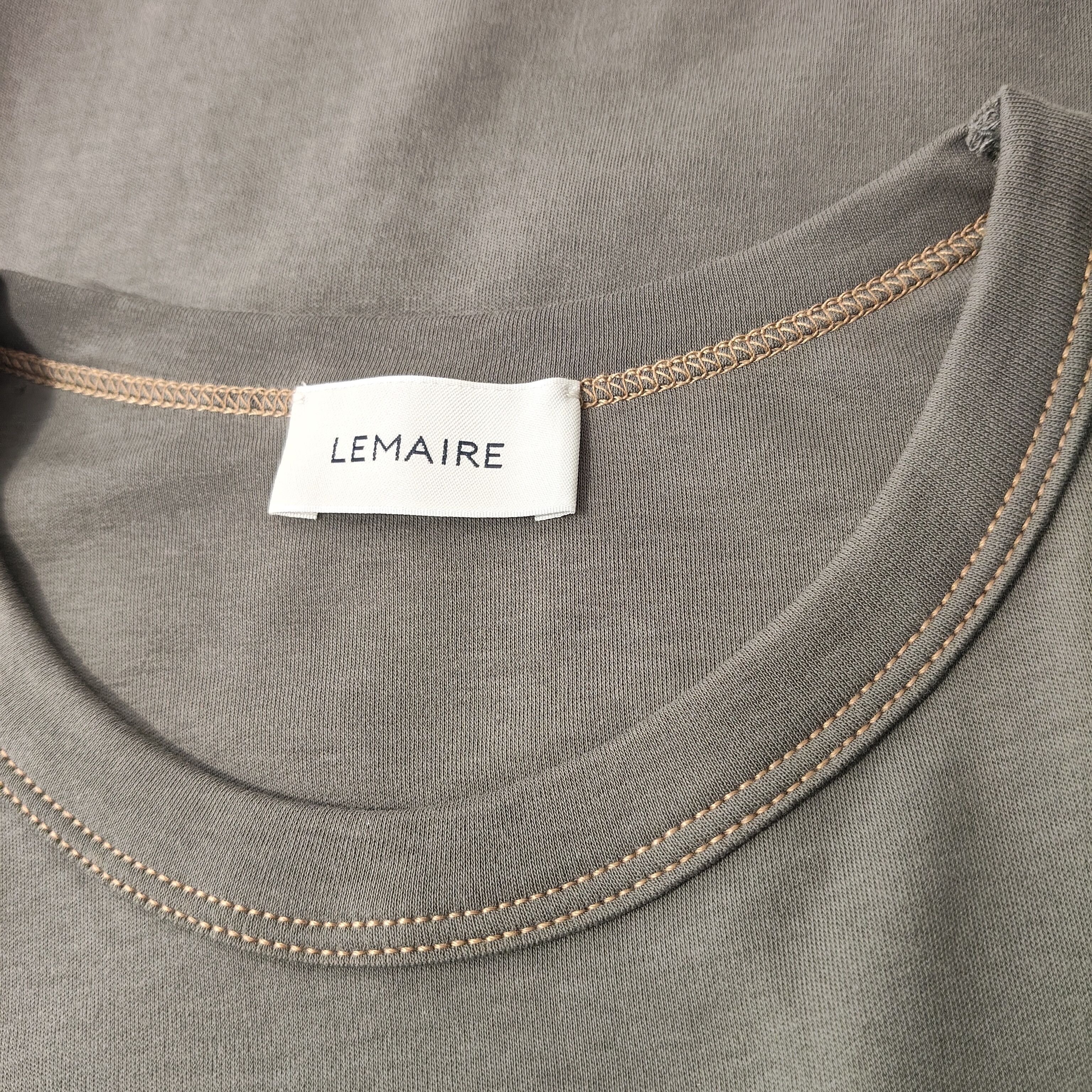Lemaire Contrast stitching collar t-shirt Size US L / EU 52-54 / 3 - 9 Thumbnail