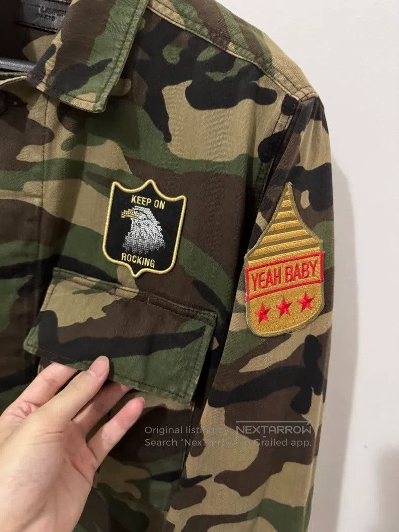Saint Laurent Paris Saint Laurent Paris Medal Four Pocket Military Camo Jacket Size US S / EU 44-46 / 1 - 4 Thumbnail