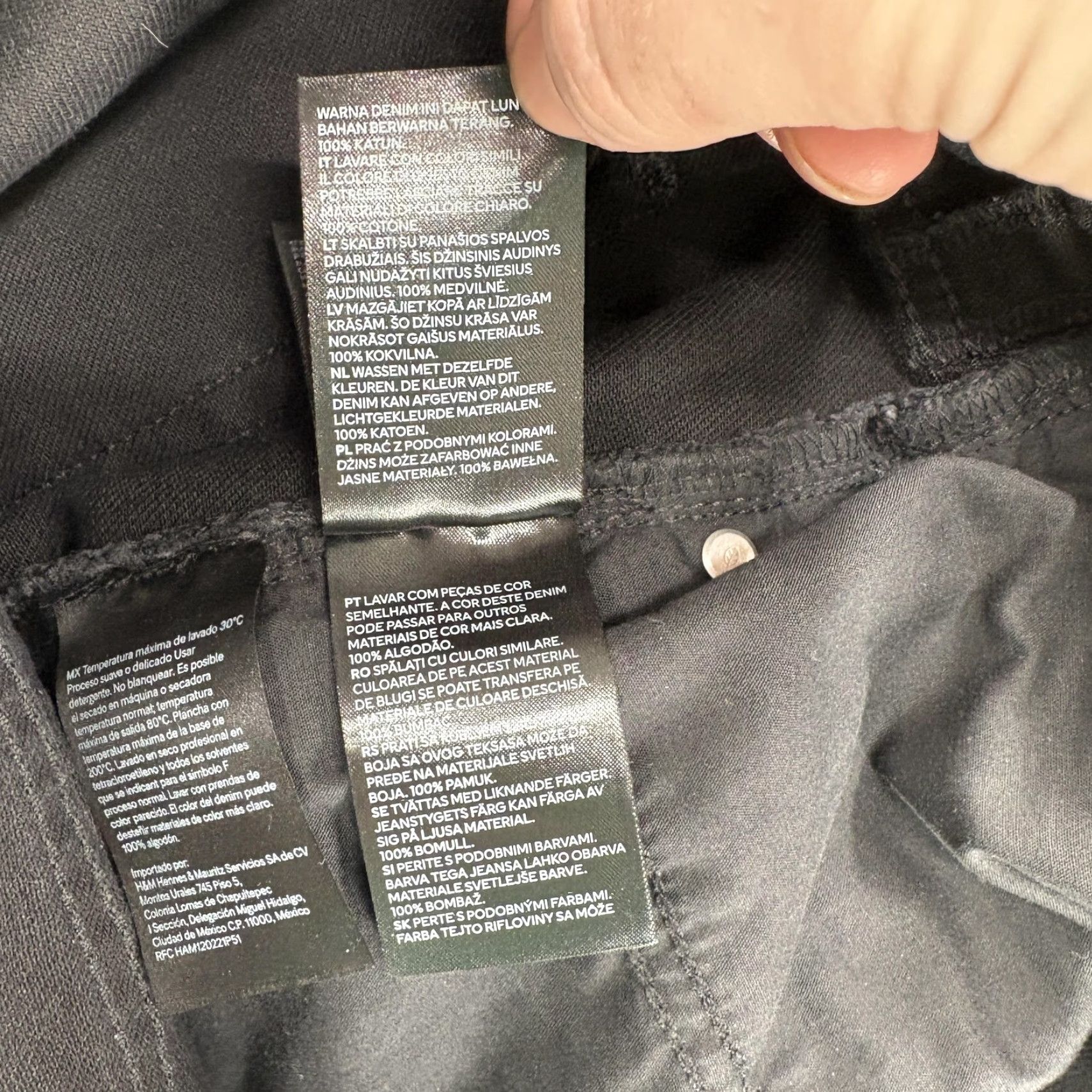 H&M H&M Jeans 90s Straight Womens 12 Black Charcoal Wash High Waist Full Length NWT Denim 5-Pocket 90s Theme Womens Size 34" / US 12 / IT 48 - 7 Thumbnail