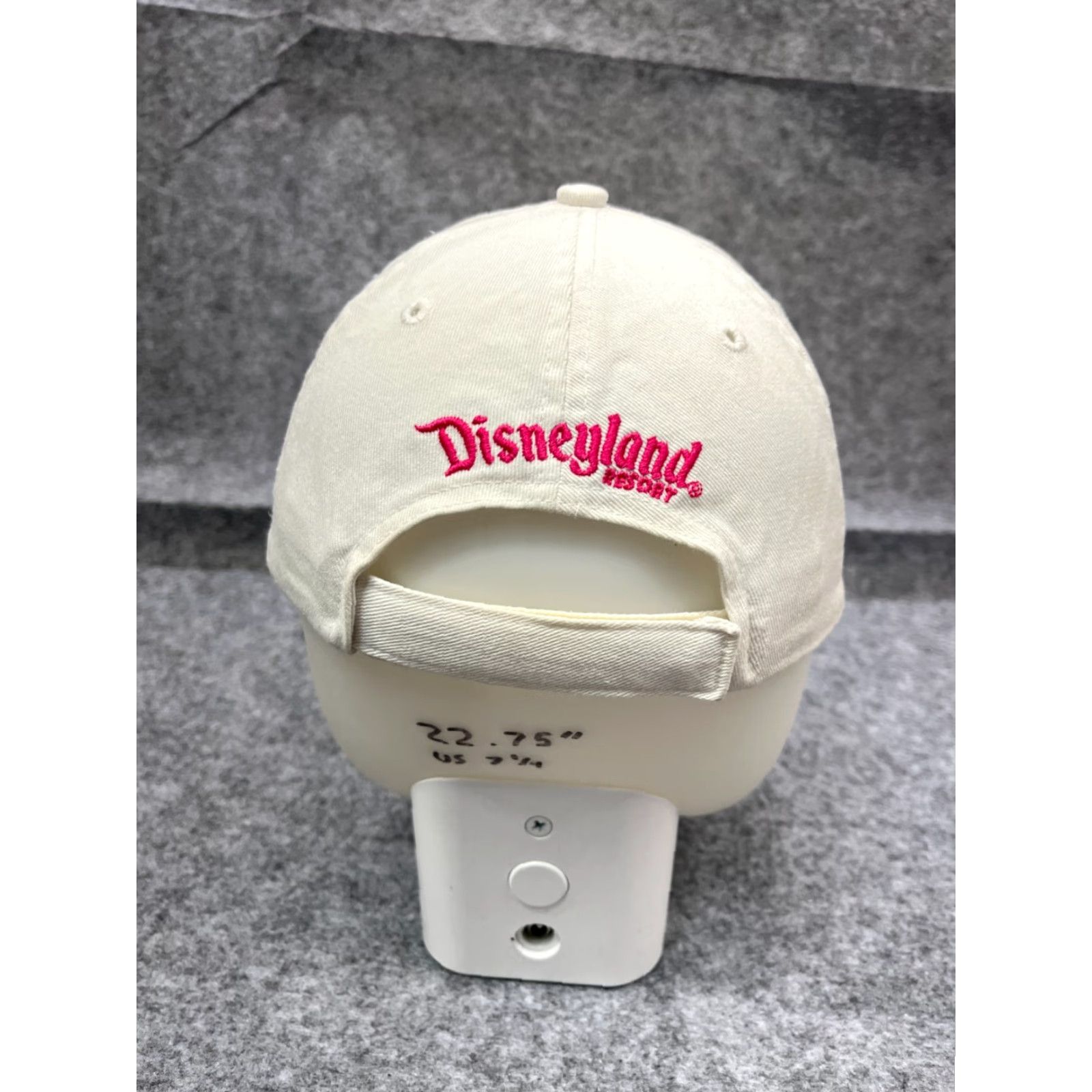 Disney Mickey Mouse Disneyland Resort Hat Cap Strap Back Adult One White 100% Cotton Size ONE SIZE - 6 Thumbnail