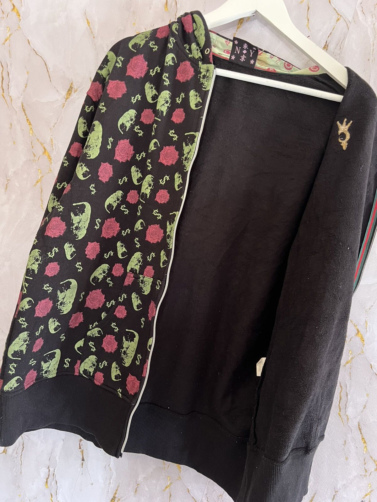 Japanese Brand Vintage Course2Course Dragon Rose Graphic Zip HoodieHarajuku Size US M / EU 48-50 / 2 - 9 Thumbnail
