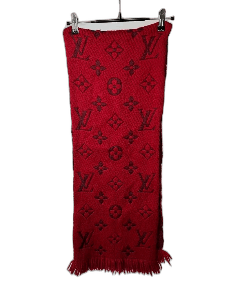 Louis Vuitton Louis Vuitton Red Scarf with Logo Design-2506 Size ONE SIZE - 1 Thumbnail