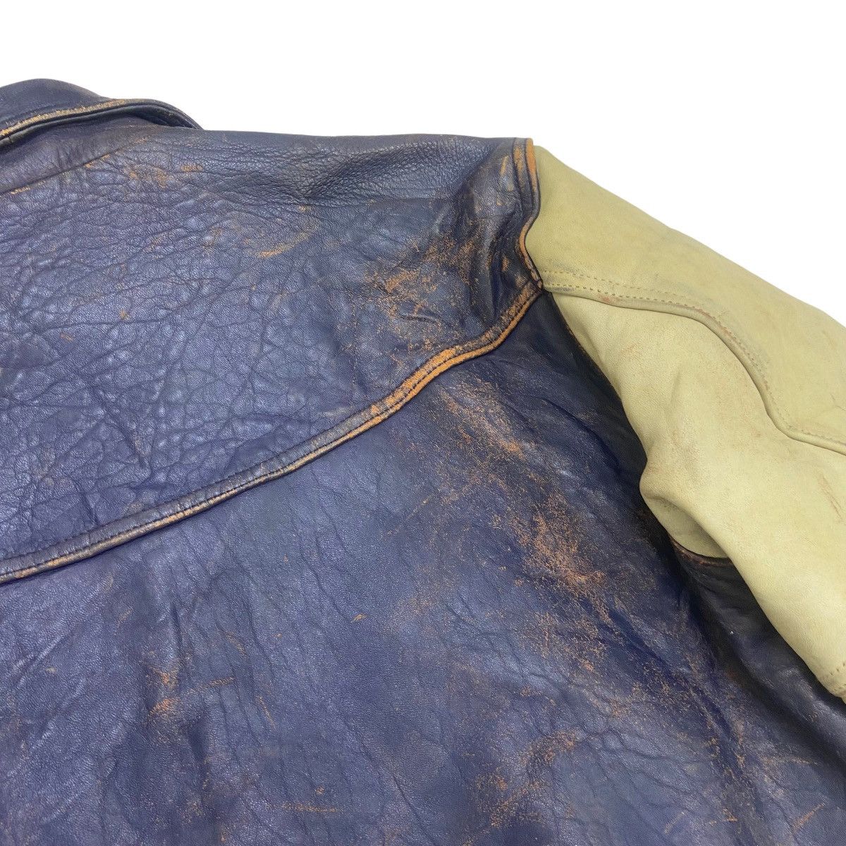 Avirex Vtg 1953 Midnight Sun League Avirex Varsity Leather Jacket Size US M / EU 48-50 / 2 - 15 Thumbnail