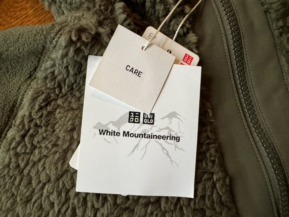 Uniqlo × White Mountaineering Medium Olive Fleece Long-Sleeve Hoodie Green Jacket Coat Size US M / EU 48-50 / 2 - 6 Thumbnail