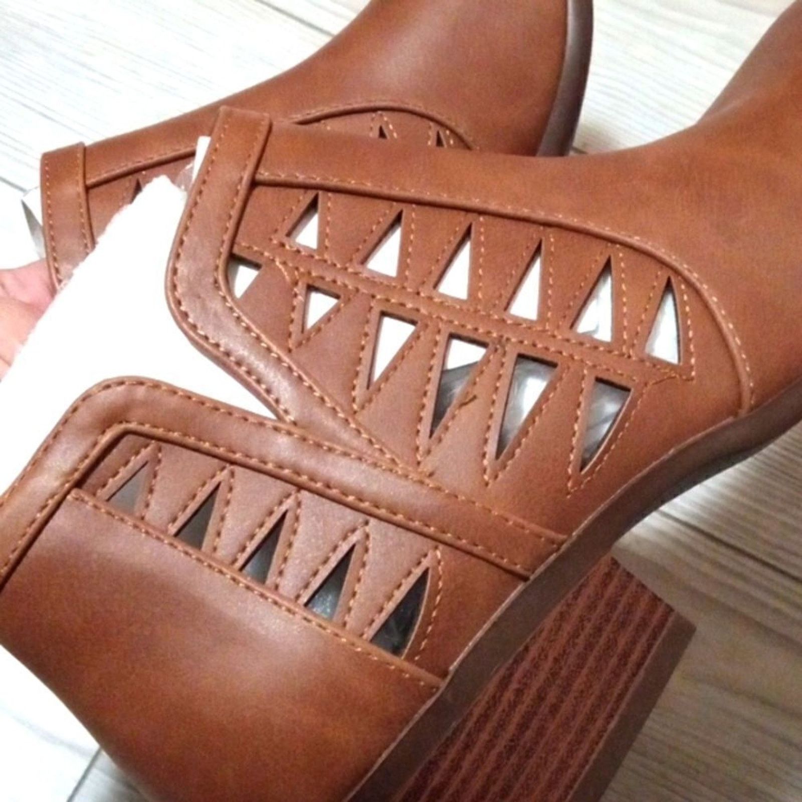 Other (S-3400) Soda CHANCE Womens Perforated Booties Sz 10 Size US 10 / IT 40 - 8 Thumbnail