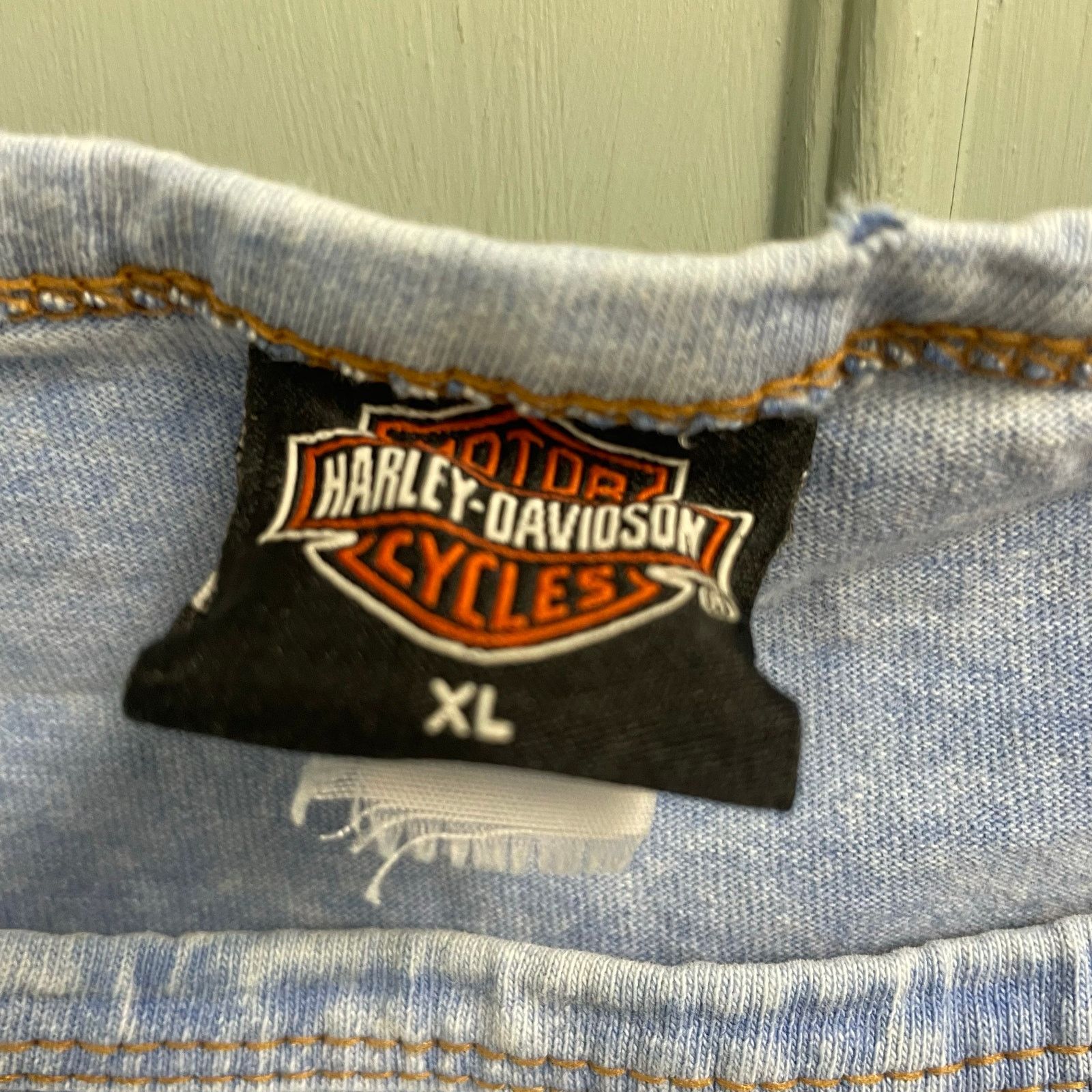 Harley Davidson VTG Harley Davidson Mens Tank XL American Flag Eagle Size US XL / EU 56 / 4 - 3 Thumbnail