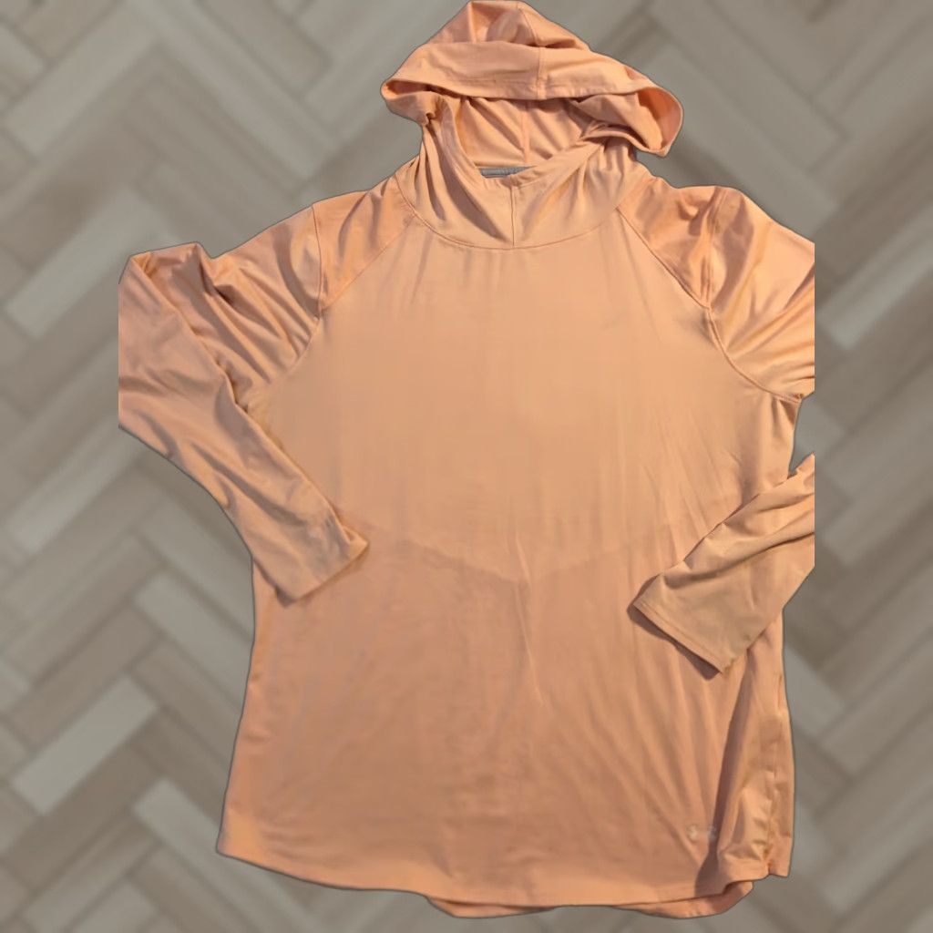 Under Armour Under Armour Hoodie Women XL Loose Lightweight Knit Henley Orange Mint /B3 Size XL / US 12-14 / IT 48-50 - 1 Thumbnail