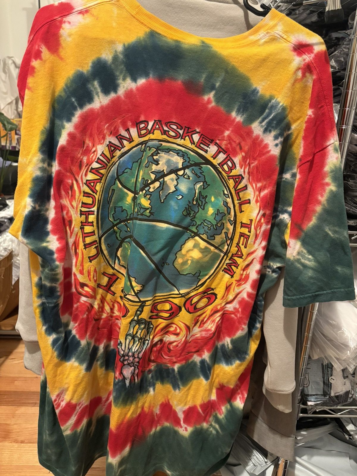Grateful Dead Grateful Dead Lithuania Basketball 1992 tie dye shirt Size US XXL / EU 58 / 5 - 2 Thumbnail