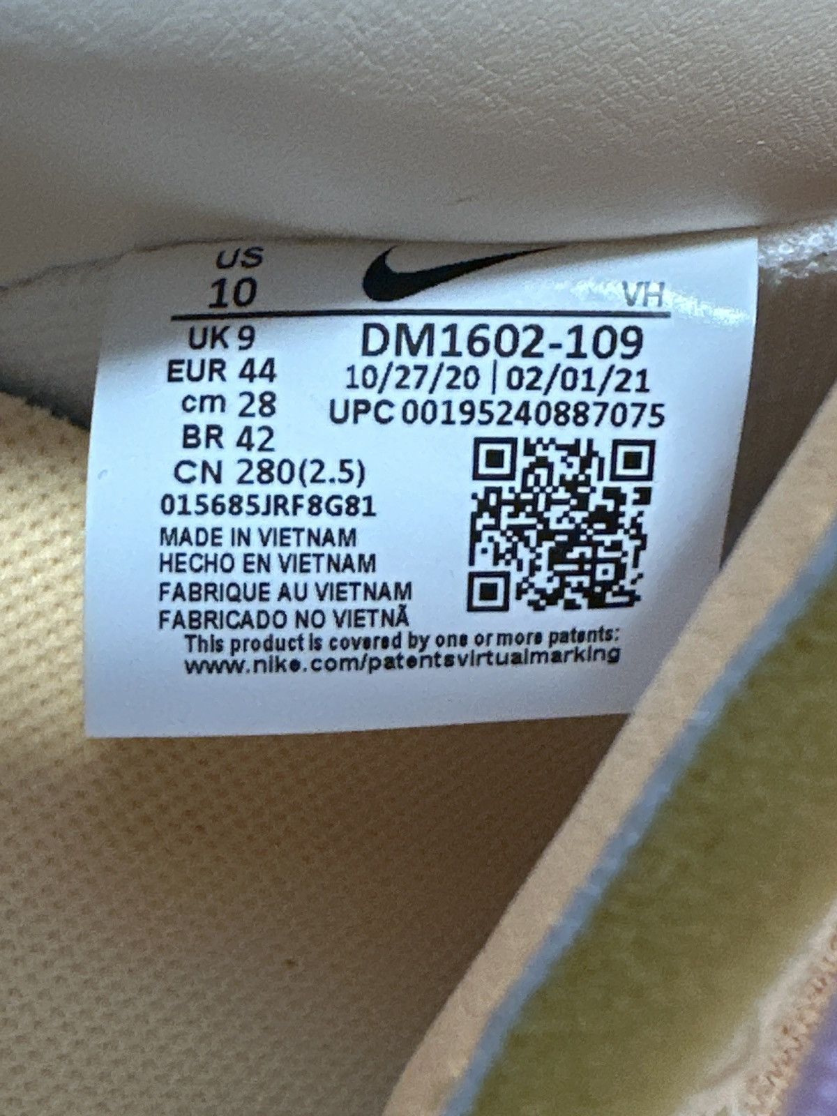 Nike OFF-WHITE NIKE DUNK LOW LOT 09 Size US 10 / EU 43 - 9 Thumbnail