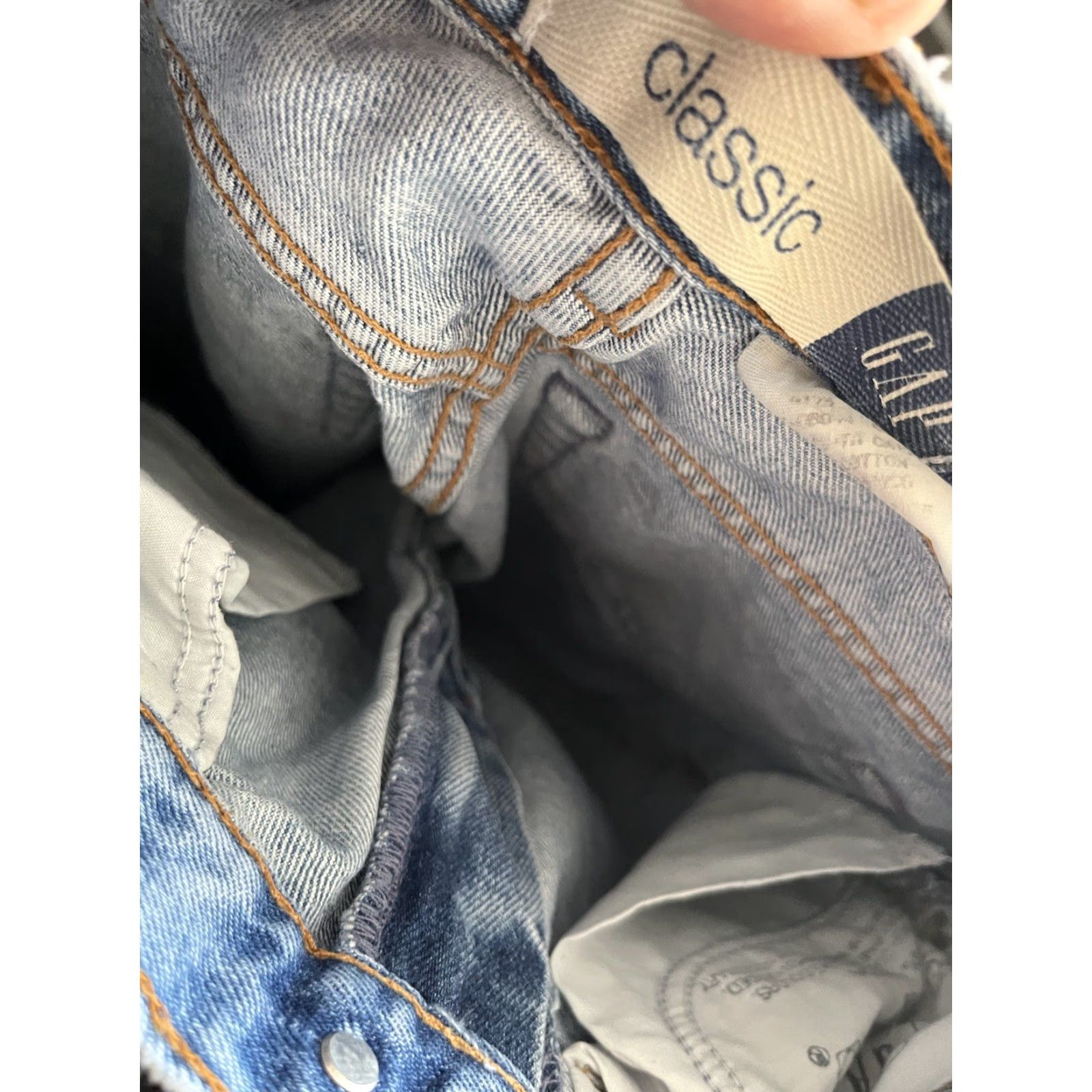Gap VINTAGE Distressed 90s Gap Classic Fit Tapered Jeans Womens ACTUAL 24x31 Denim Size 42" / US 20 - 5 Thumbnail
