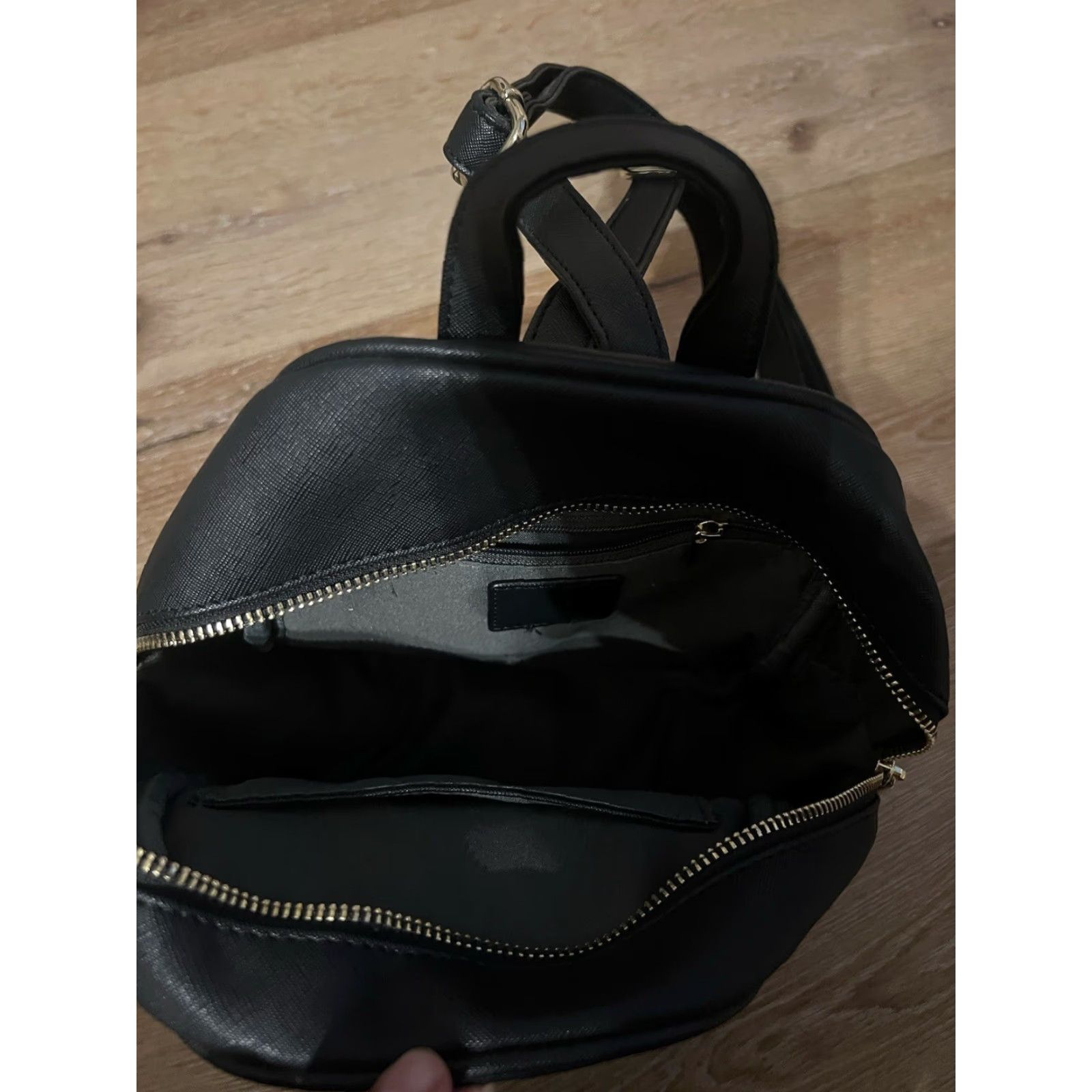 Vintage VINTAGE Mini Bat Purse Gothic Leather Backpack Goth Backpack With Wings Mini Bookbags Backpack Womens Black Polyester Size ONE SIZE - 3 Thumbnail