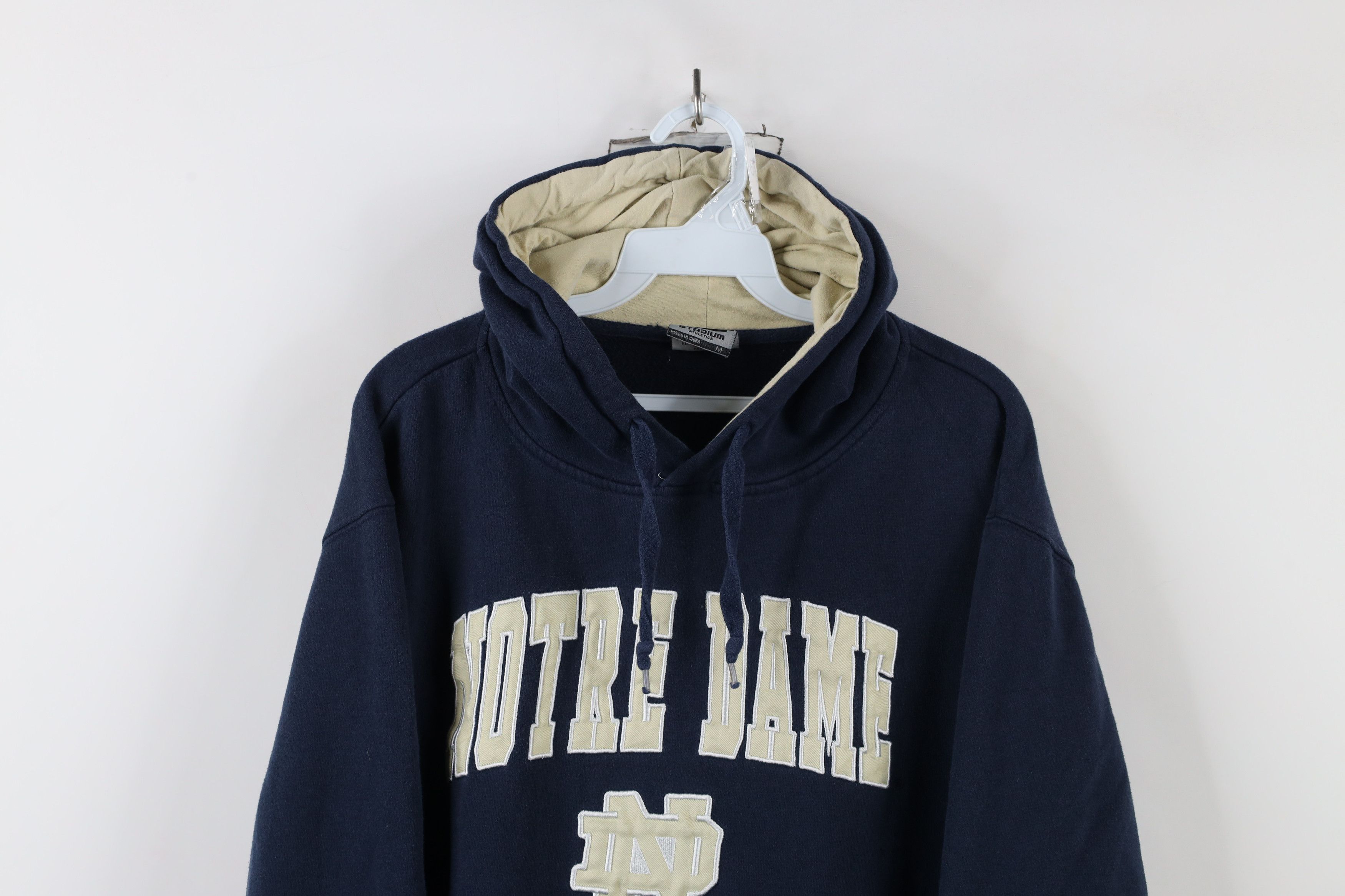 Vintage Vintage Spell Notre Dame University Hoodie Sweatshirt Blue Size US M / EU 48-50 / 2 - 2 Thumbnail