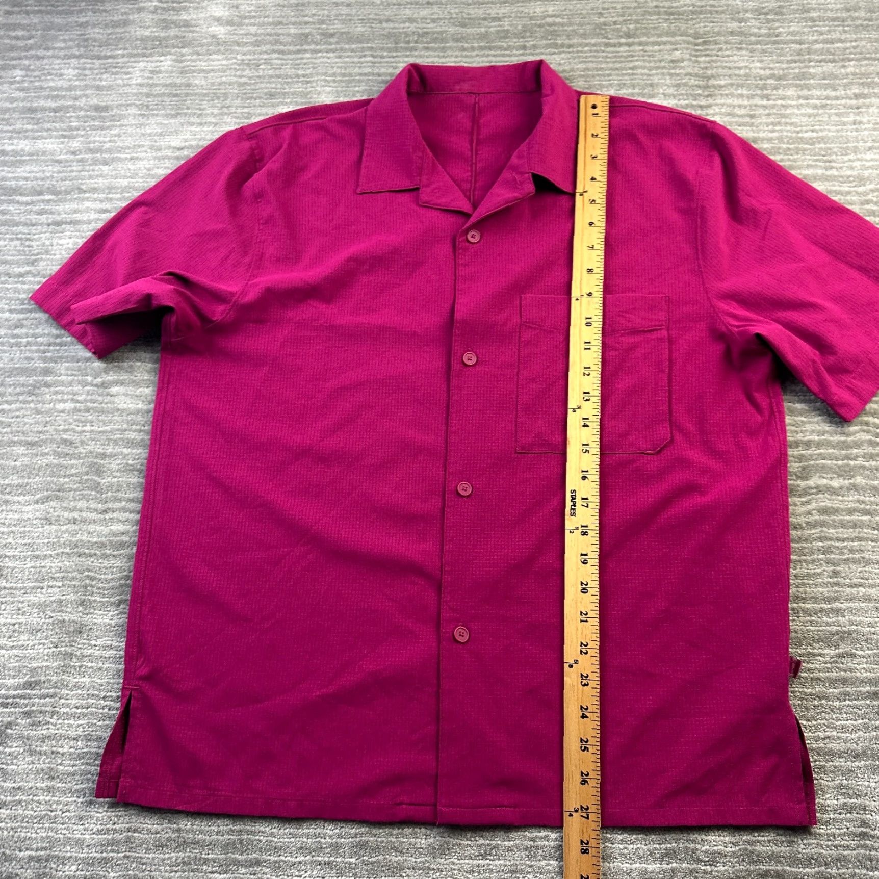 Lululemon Lululemon Shirt Button Up Mens Extra Large Purple Airing Easy Ventlight Camp Size US XL / EU 56 / 4 - 7 Thumbnail