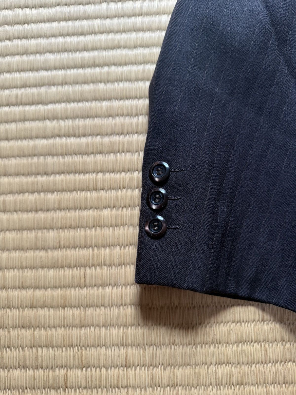 Other Spring&Autumn Brown Herringbone Pinstripe Wool Suit Size 44S - 6 Thumbnail