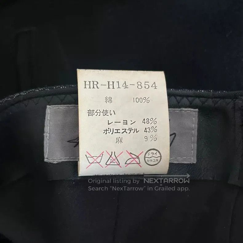Yohji Yamamoto Yohji Yamamoto Black Baseball Cap. Size ONE SIZE - 8 Thumbnail