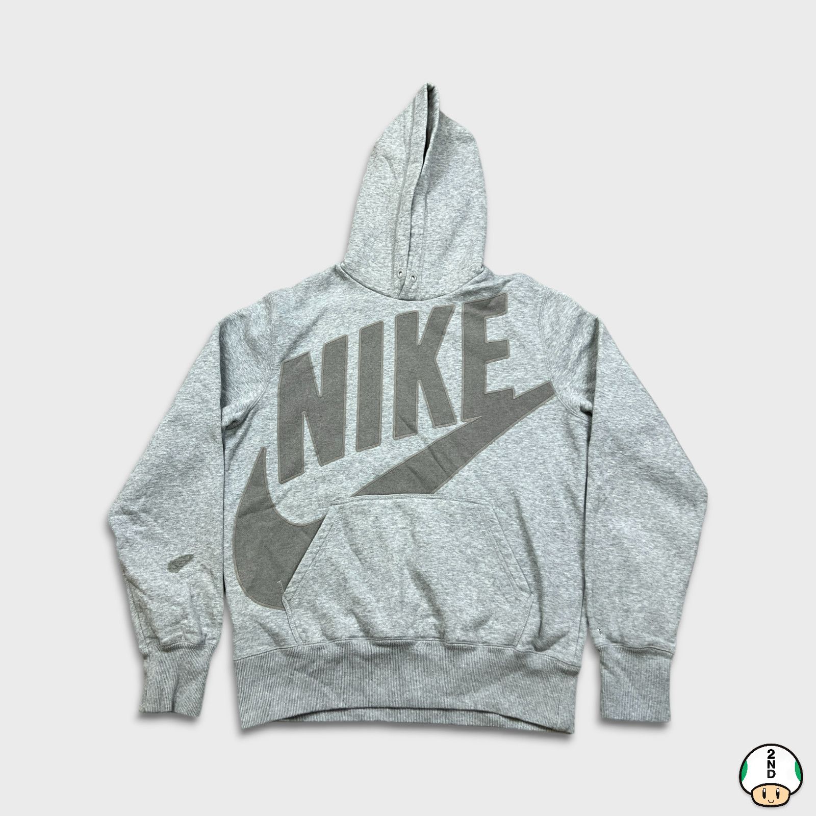 Nike × Vintage Nike Sportswear Hoodie Medium Big Swoosh Hooded Sweatshirt Size US M / EU 48-50 / 2 - 1 Thumbnail