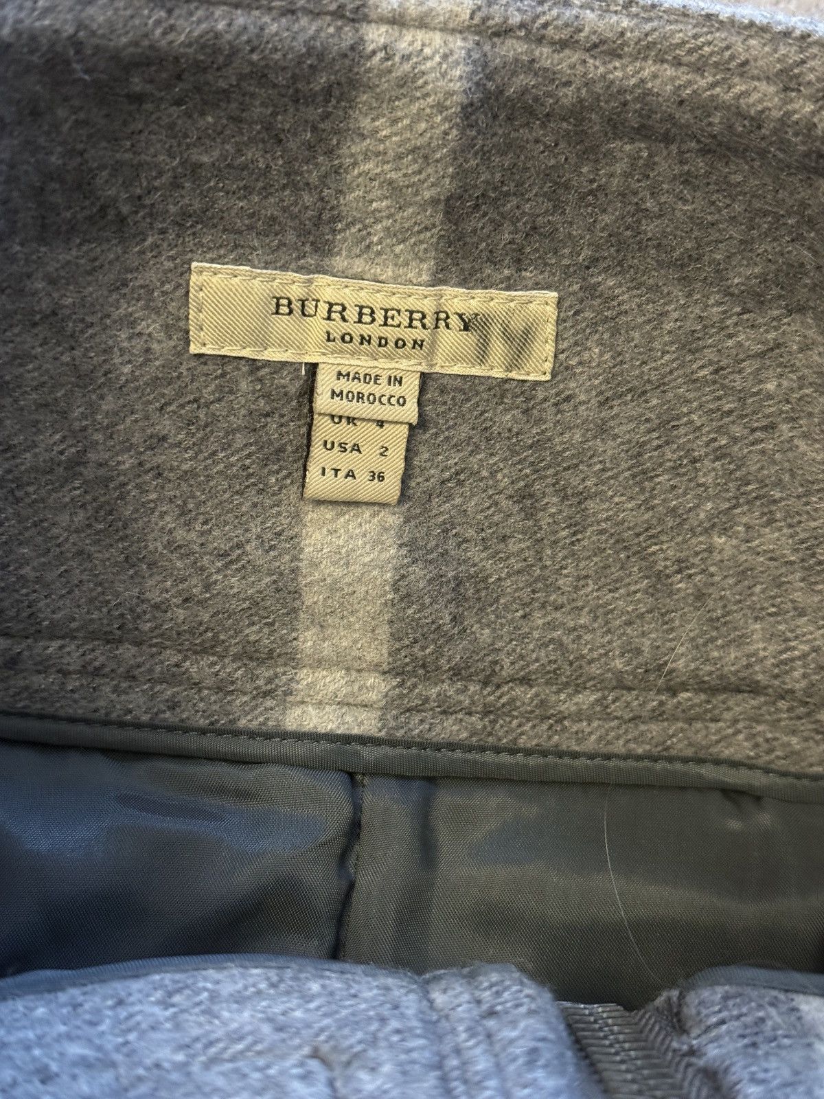 Burberry Burberry London Plaid Wool Skirt Size 25" / US 0 / IT 36 - 4 Thumbnail