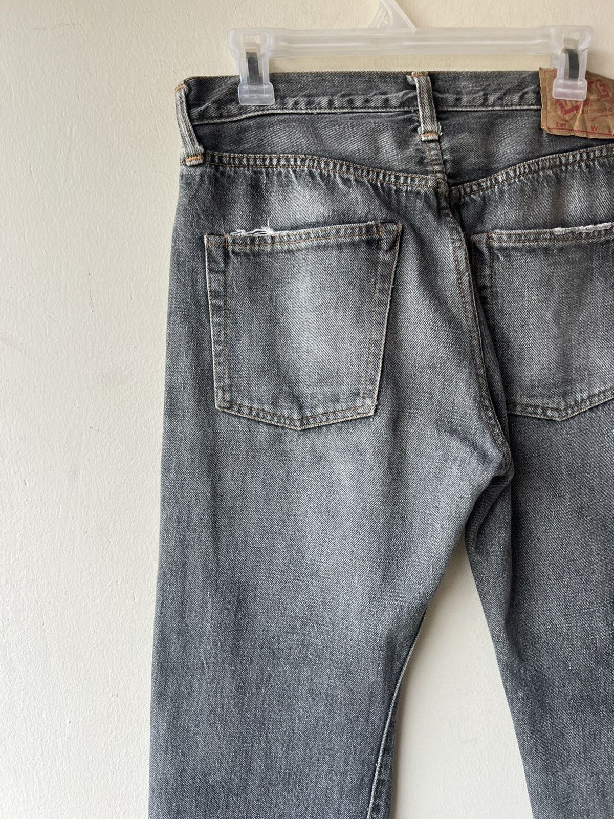 Denime Vintage DENIME Orizzonti Faded Distress Denim Selvedge Jeans Size US 30 / EU 46 - 18 Thumbnail