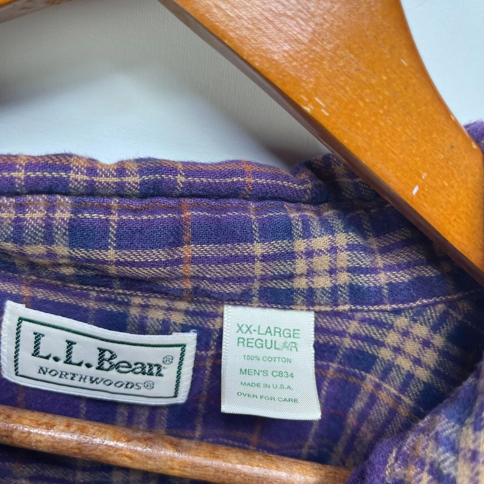 L.L. Bean Vintage 90s LL Bean Plaid Button Up Long Sleeve Shirt 2XL Size US XXL / EU 58 / 5 - 4 Thumbnail