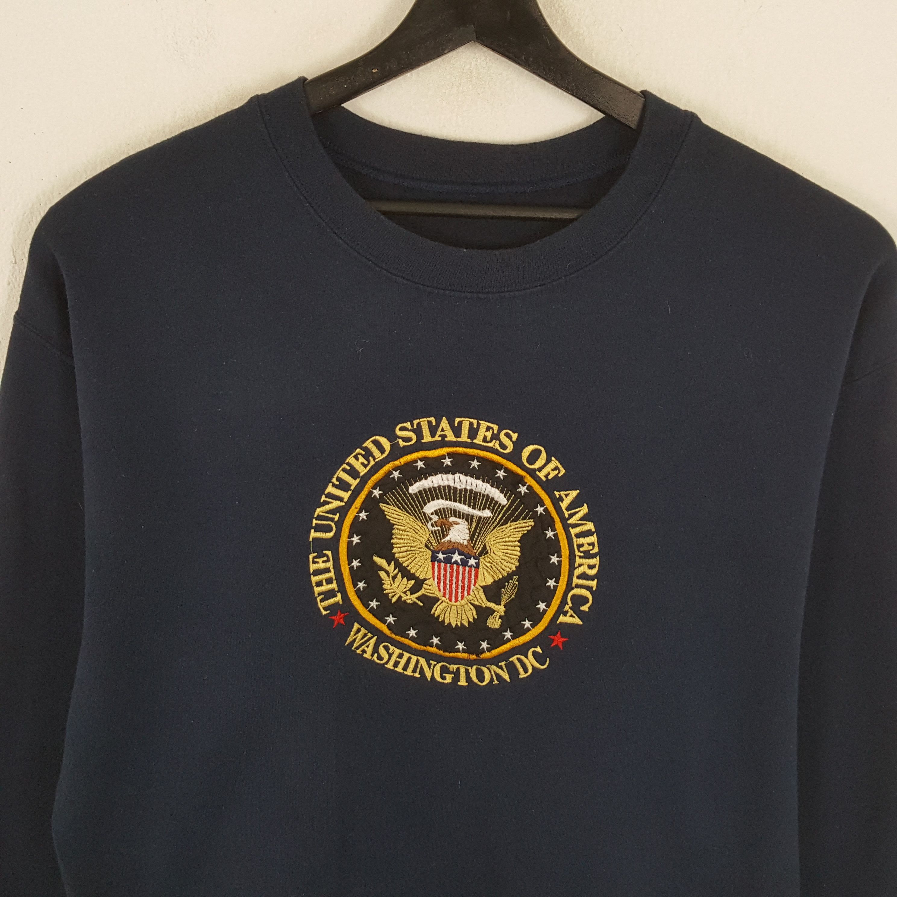 Vintage UNITED STATES OF AMERICA Washington DC Sweatshirt Size US L / EU 52-54 / 3 - 2 Thumbnail