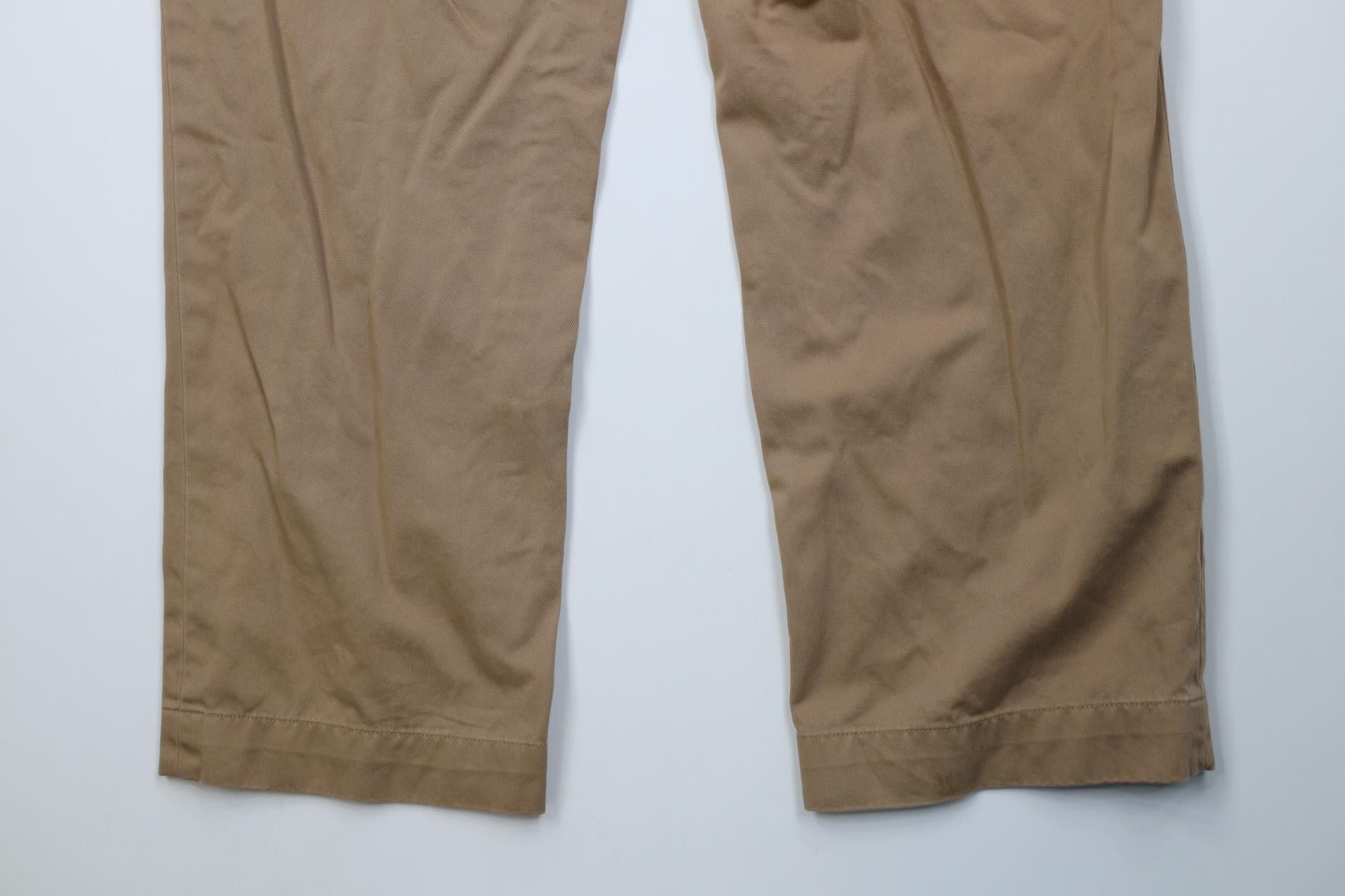 Polo Ralph Lauren Vintage 90s Ralph Lauren Wide Leg Chino Pants Brown Cotton Size US 40 / EU 56 - 13 Thumbnail