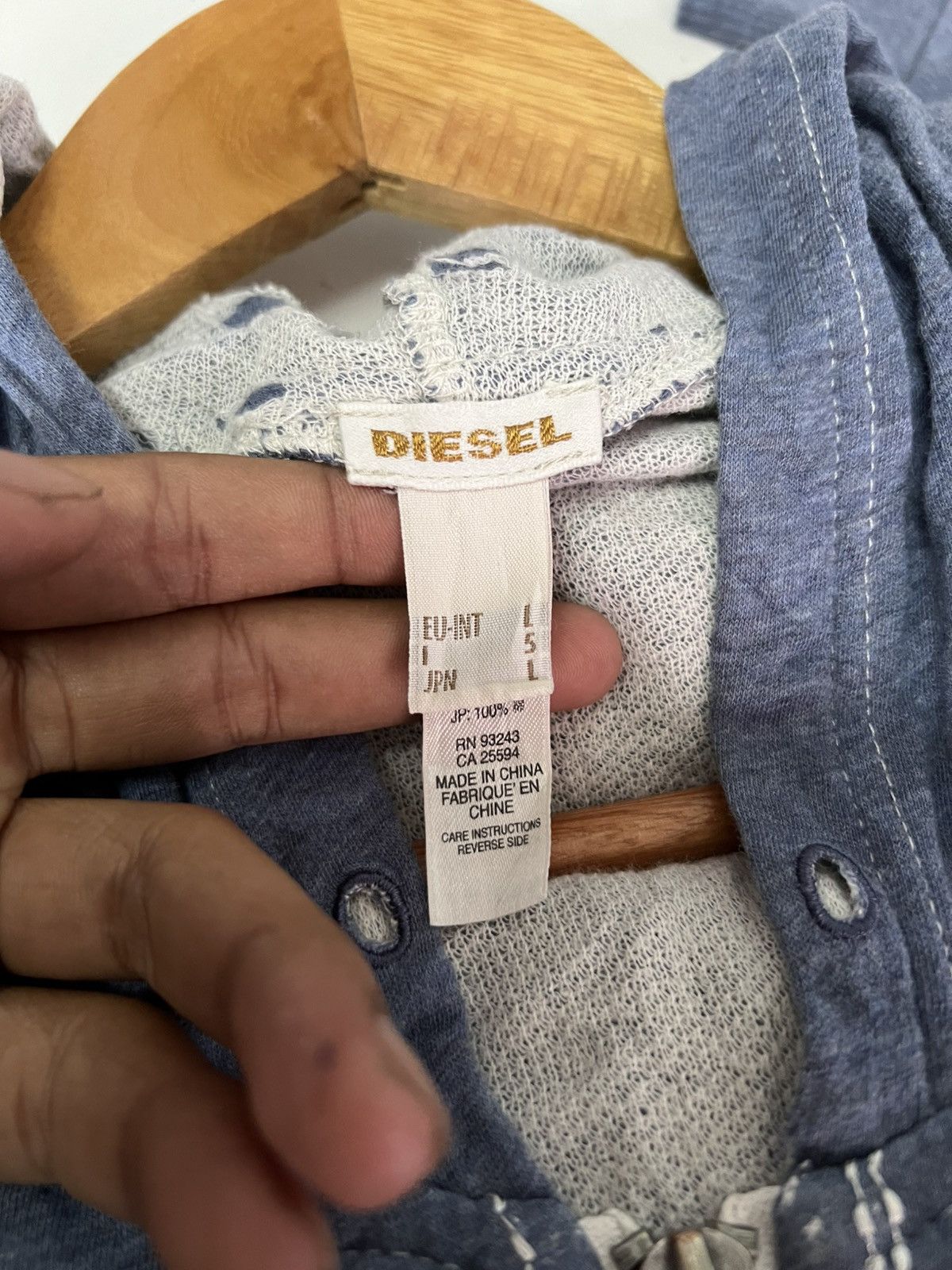 Diesel Vintage Diesil Distress Hoodie Size US M / EU 48-50 / 2 - 8 Thumbnail