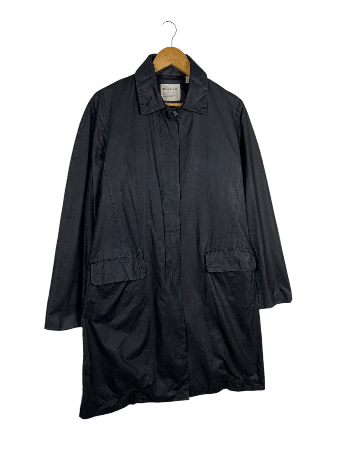 Helmut Lang 🔥 VINTAGE 1998 HELMUT LANG LIGHT LONG COAT MADE IN ITALY Size US S / EU 44-46 / 1 - 4 Thumbnail