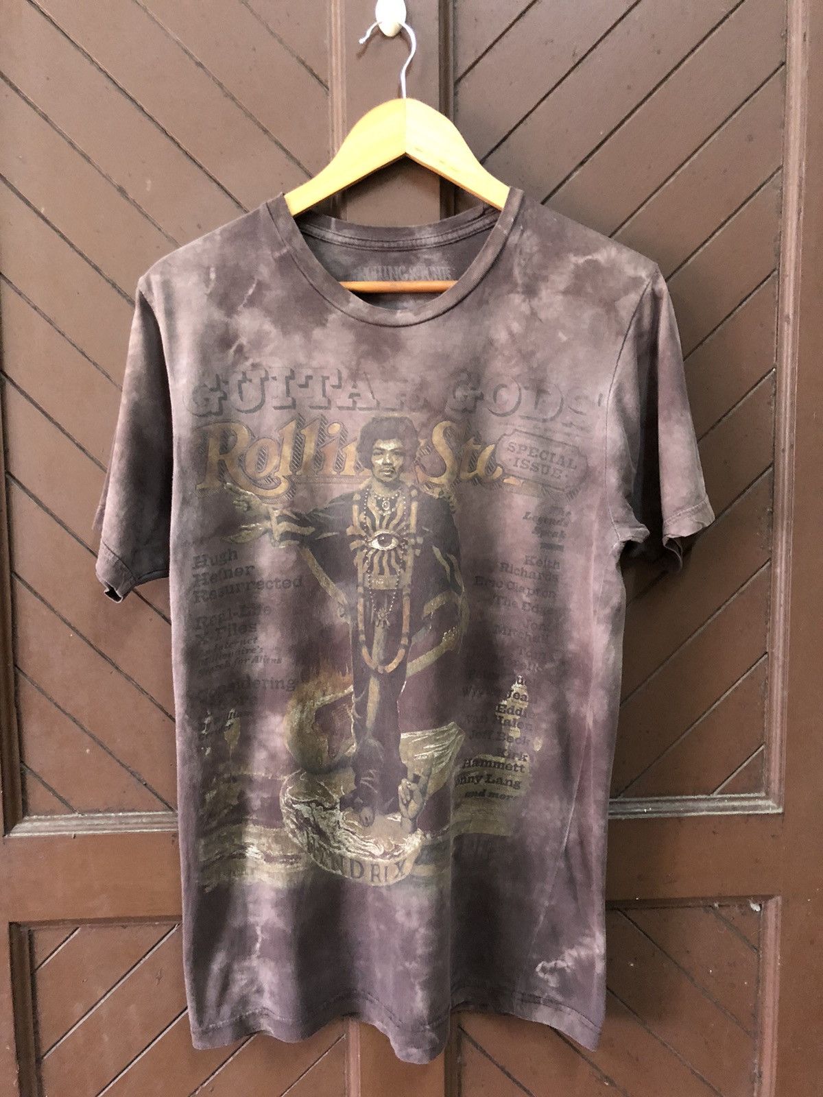 Band Tees × Jimi Hendrix × The Rolling Stones The Rolling Stones Magazine Jimi Hendrix Guitar Gods Tie Dye Size US S / EU 44-46 / 1 - 1 Thumbnail