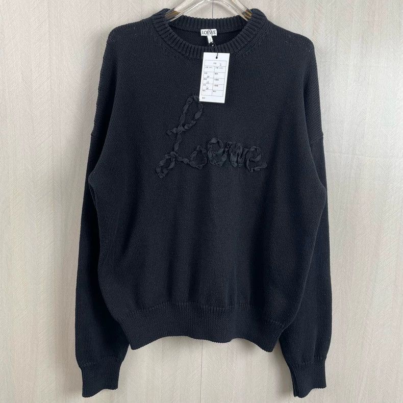 Loewe loewe black knitted logo sweater size s Size US S / EU 44-46 / 1 - 1 Thumbnail