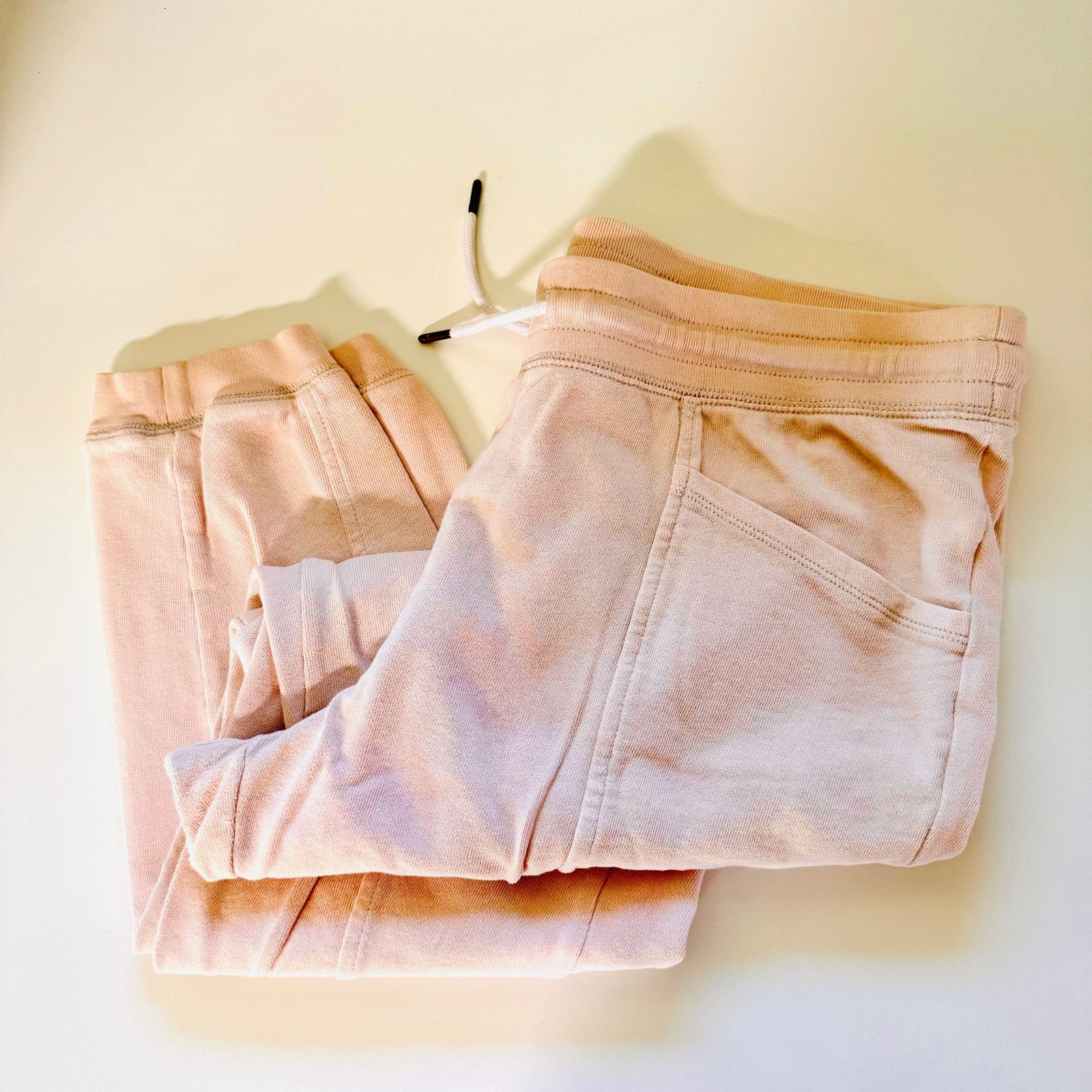 Old Navy OLD NAVY Cream White Sweatpants Joggers Pants M Sweats Size 28" / US 6 / IT 42 - 3 Thumbnail