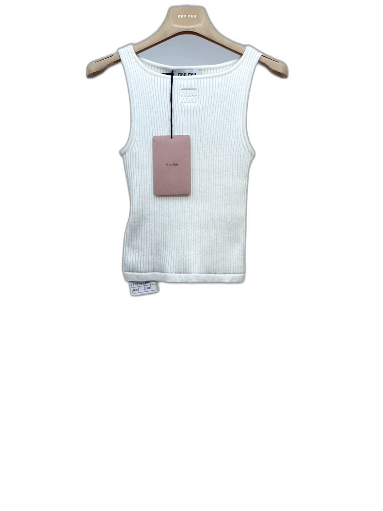 Miu Miu miumiu 24 new slim embroidery logo vest Size US S / EU 44-46 / 1 - 1 Thumbnail