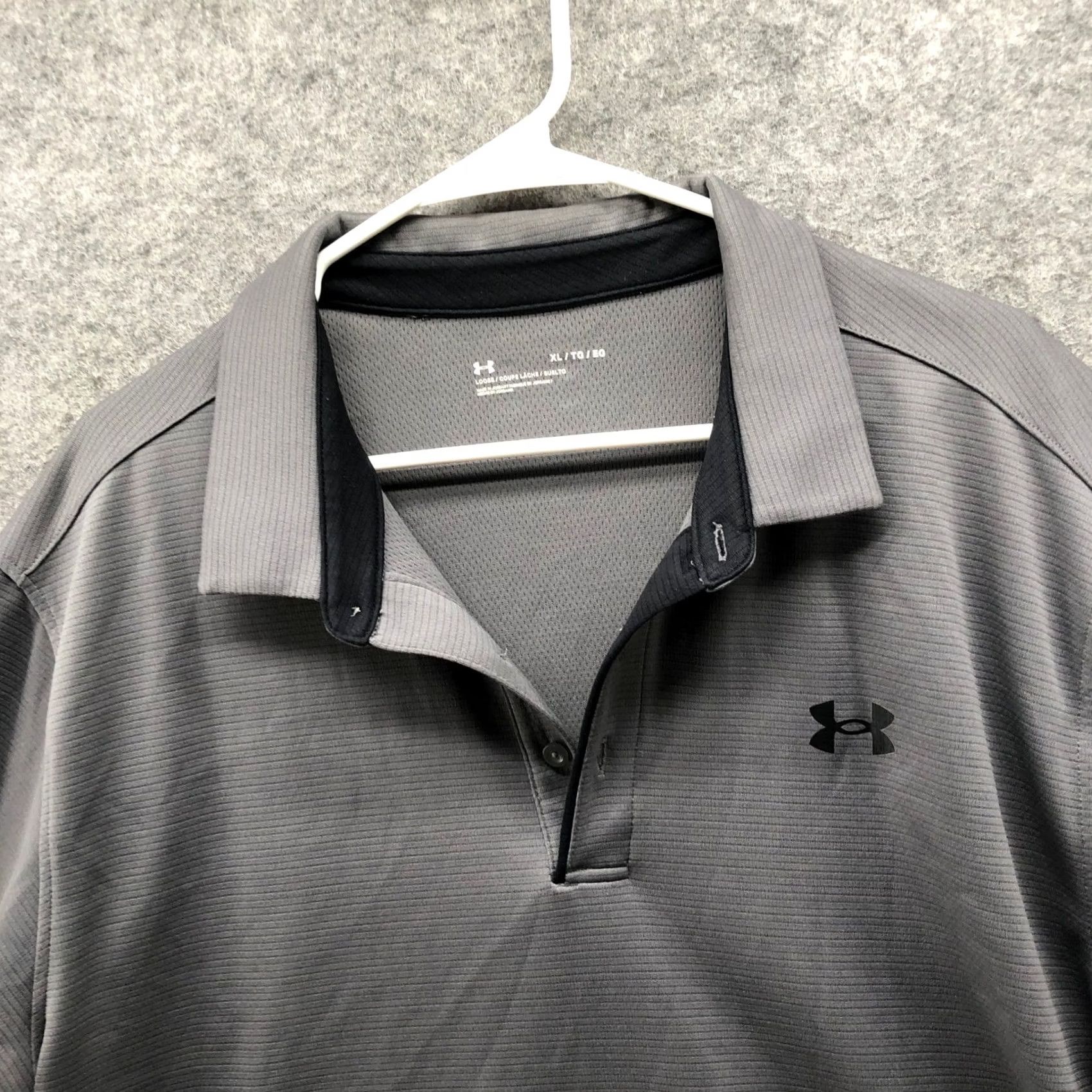 Under Armour Under Armour Polo Shirt Mens XL Gray Loose Fit Short Sleeve Active Size US XL / EU 56 / 4 - 3 Thumbnail