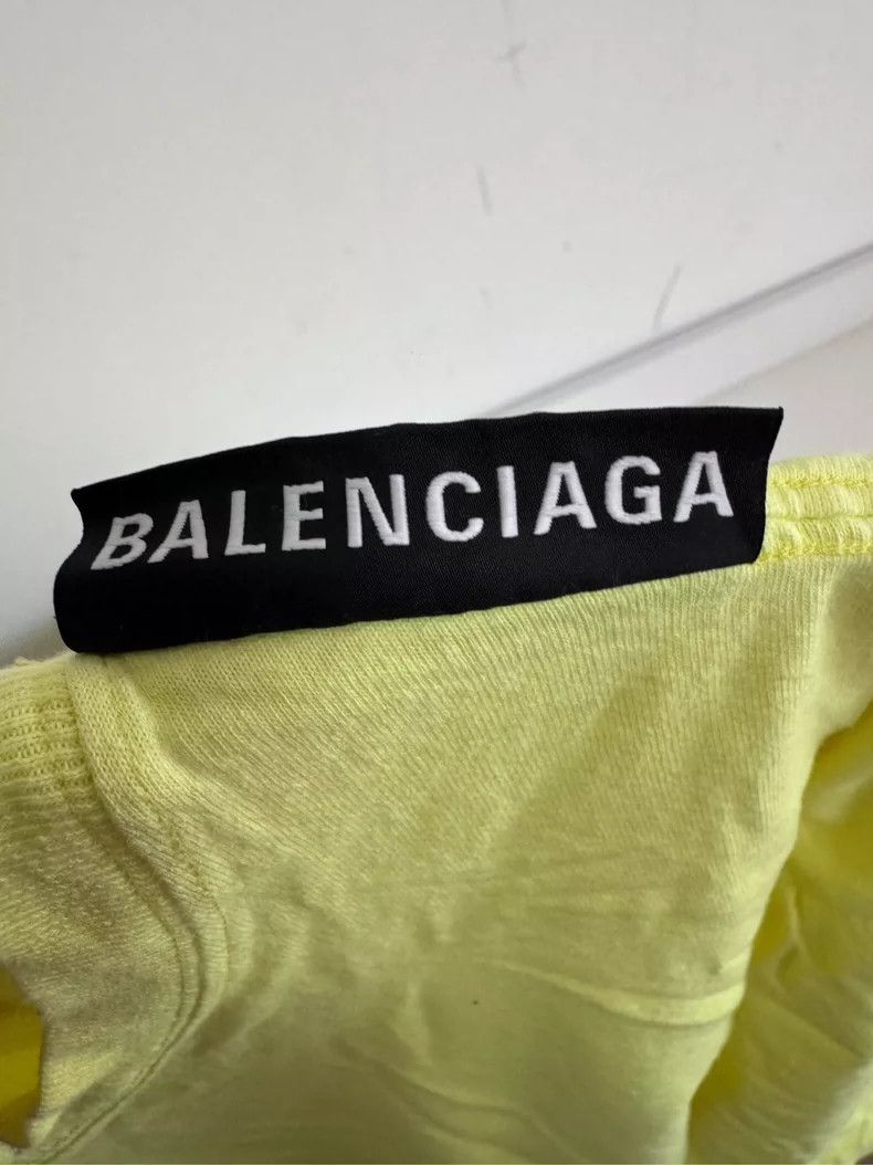 Balenciaga Balenciaga Neon Green Short Sleeve T-Shirt, Size S Size US S / EU 44-46 / 1 - 3 Thumbnail