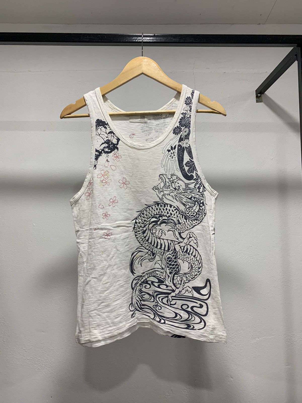 Japanese Brand Japan Dragon Sukajan Singlet 90s Size US S / EU 44-46 / 1 - 2 Thumbnail