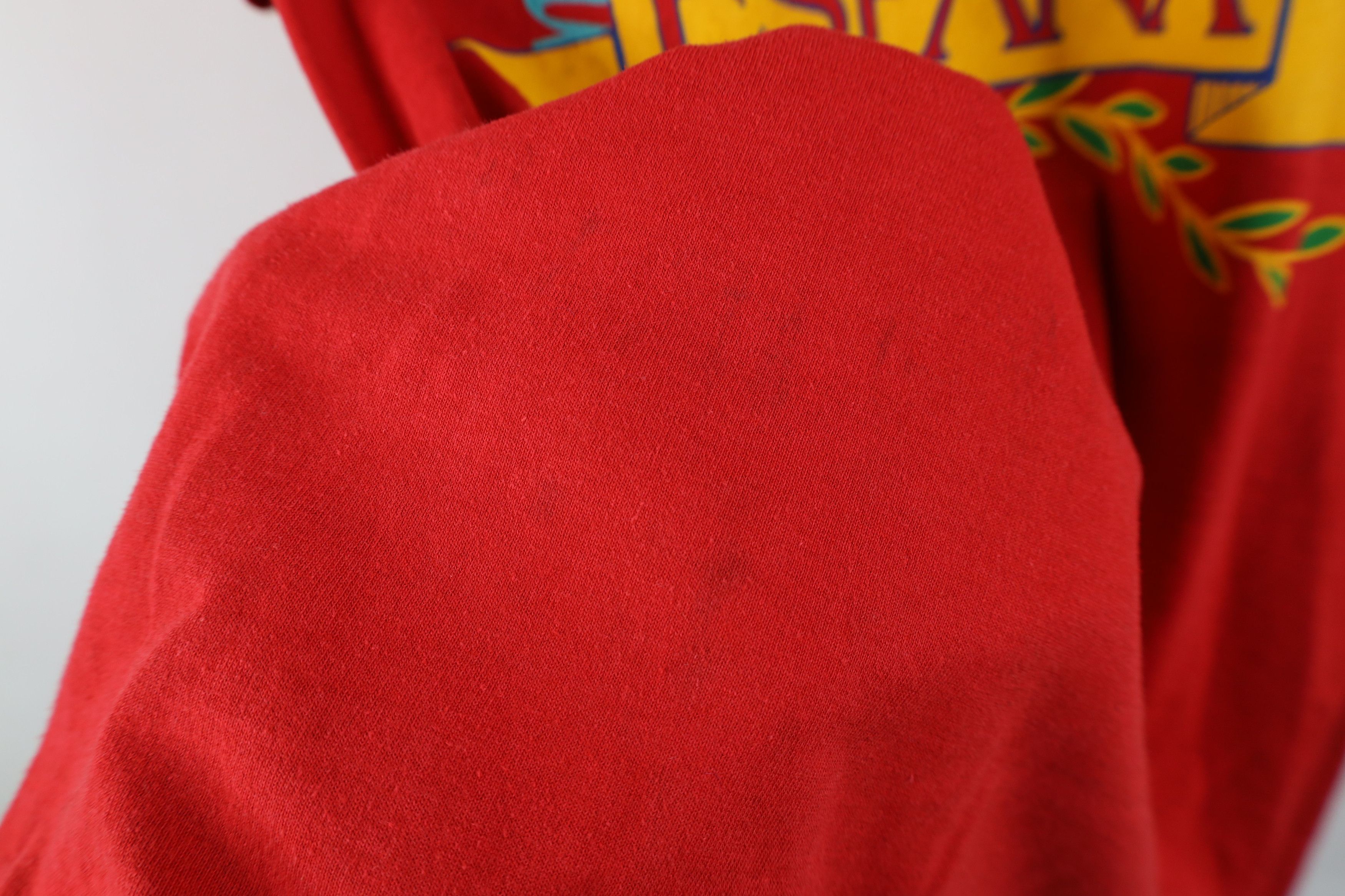 Vintage Vintage 90s Streetwear Spell Espana Spain T-Shirt Red USA Size US XL / EU 56 / 4 - 8 Thumbnail