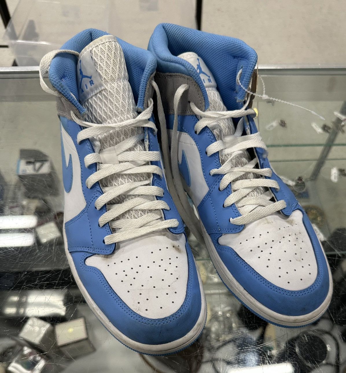スニーカー Jordan 1 Mid University Blue Grey Jordan 1 Mid University Blue Grey Men's - DX9276-100 - US