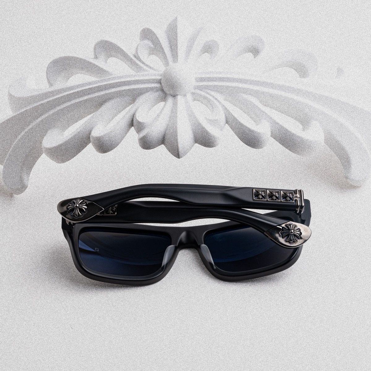 Chrome Hearts CHROME HEARTS SLUSS BUSSIN II MATTE BLACK SUNGLASSES Size ONE SIZE - 7 Thumbnail